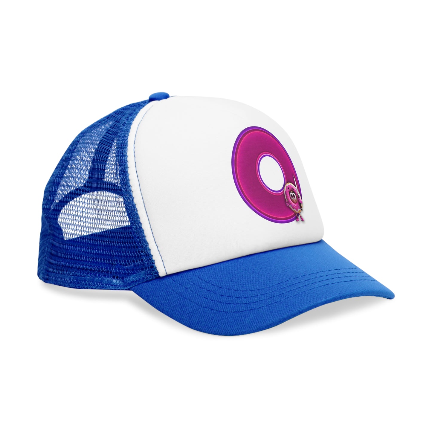 Lumpy Trucker Hat - "My Phriend the Donut" - variant 3 - magenta/purple