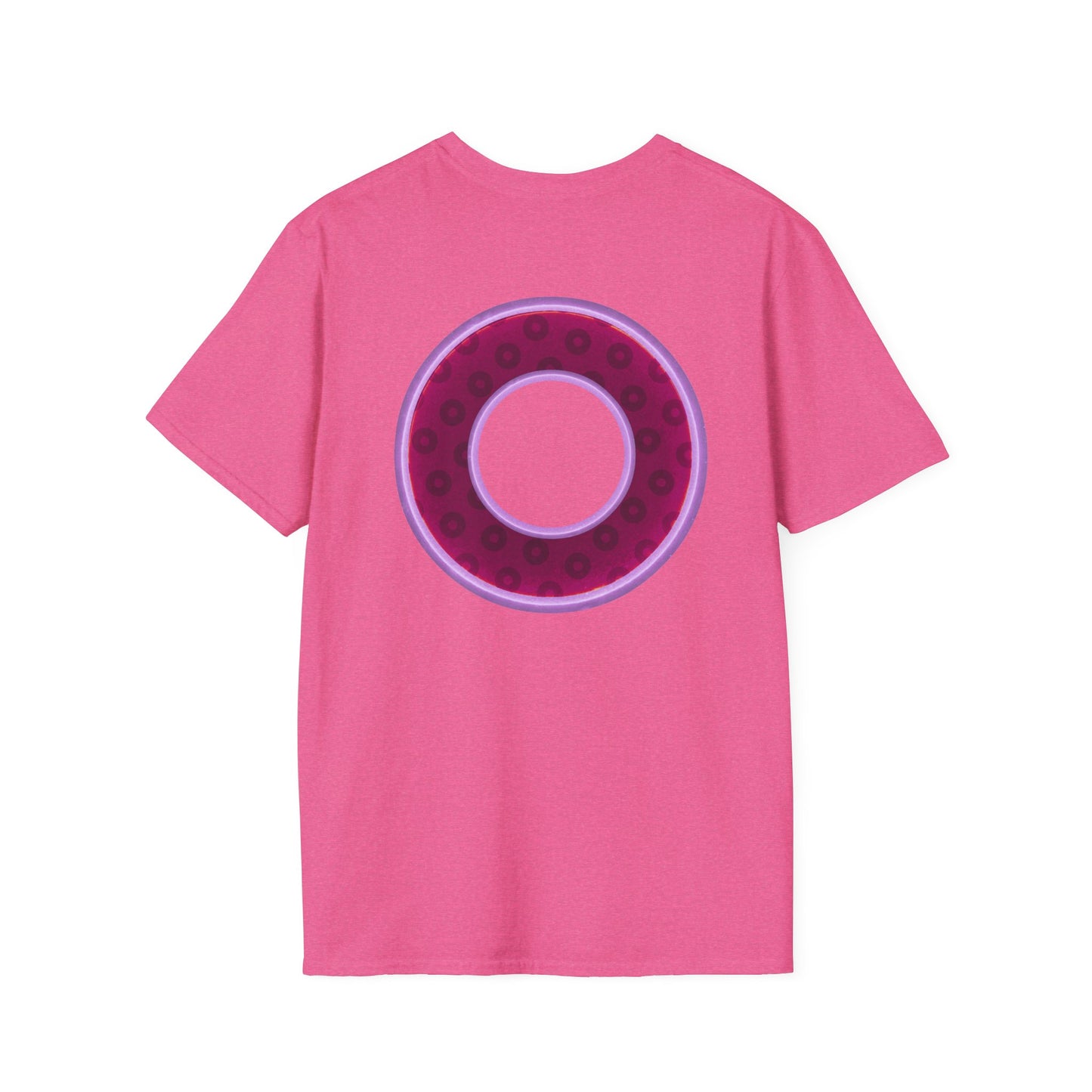 Plain Donuts/Unisex Soft-Style - "Plain Wide Mouthed Paradoxical Donuts" - red-purple/light purple donuts