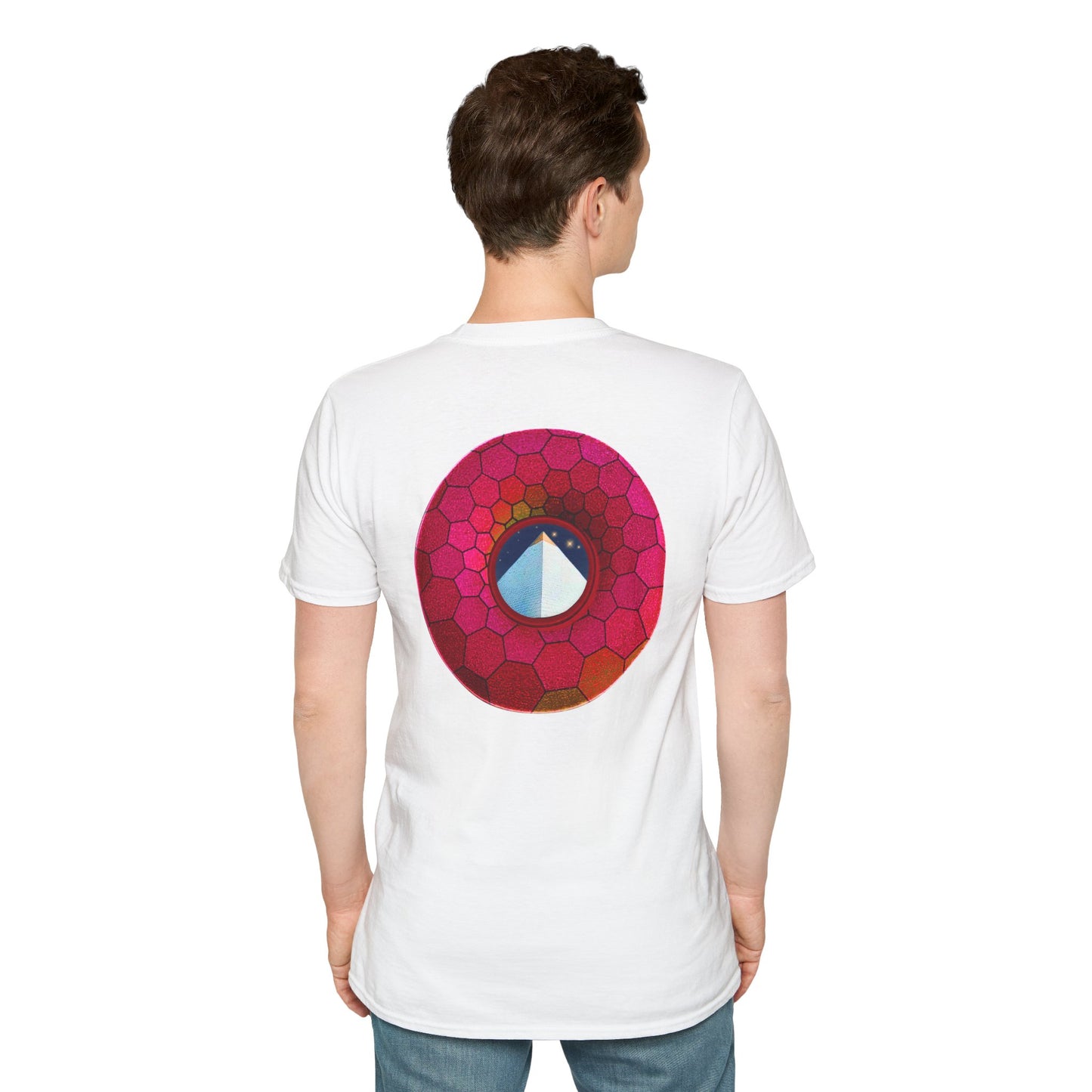 Classic Donut Tee - Unisex Soft-Style - "Limestone Donuts so Large" - variant 5 - green hexadonut