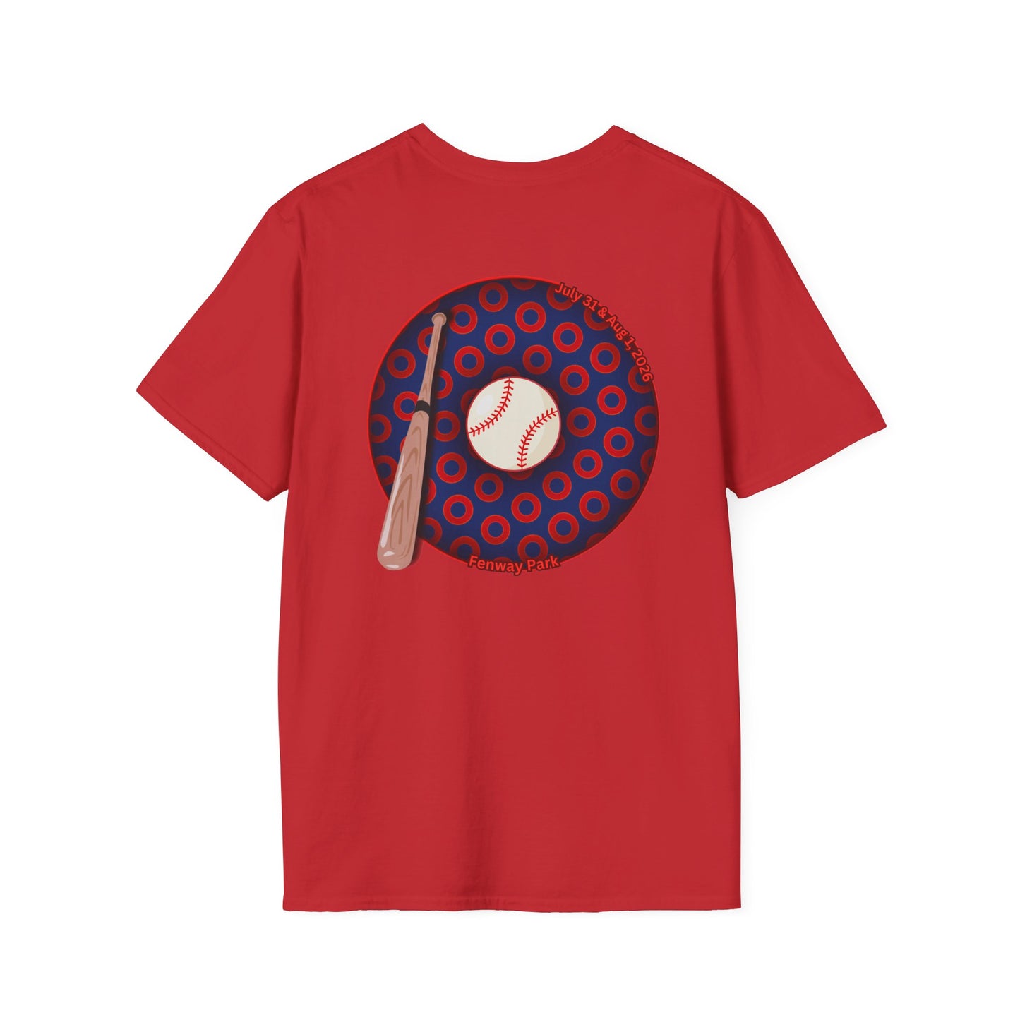 Classic Donut Tee - Unisex Soft-Style - "Phenway Ballpark Donuts" - vivid paradox donut - variant 1