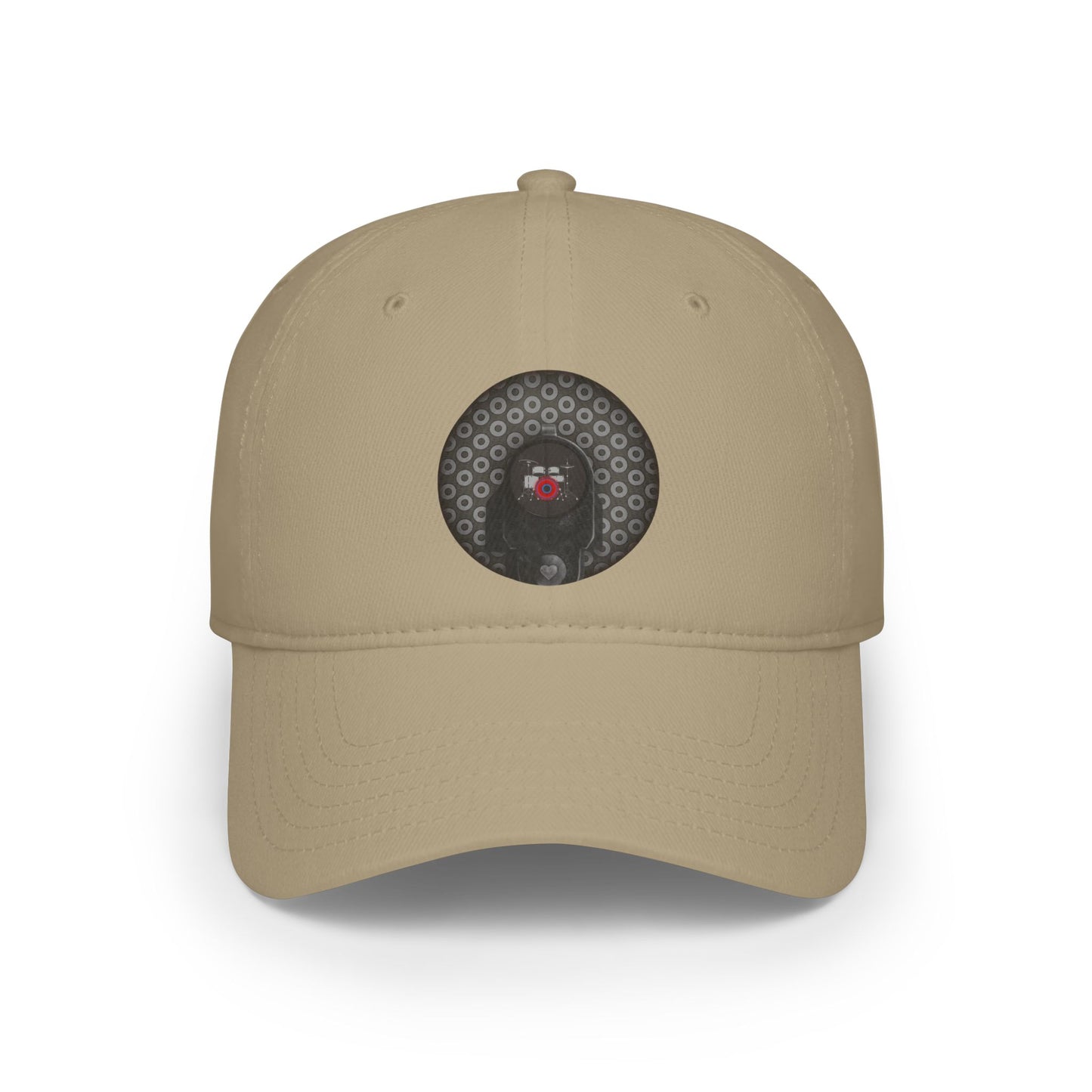Lumpy Donut Baseball Cap - "Lifesaving Donut Cap" - paradoxical gray/dark gray donut w/