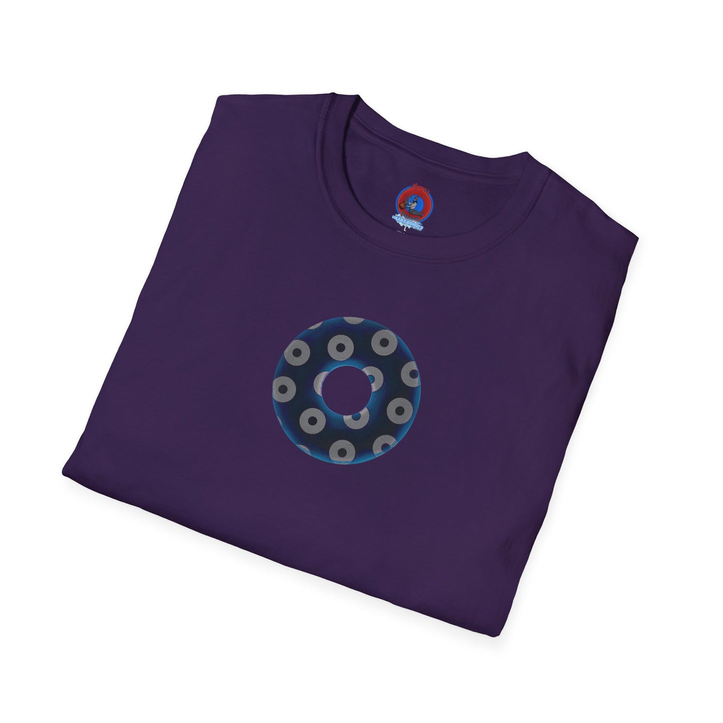 Plain Donuts/Unisex Soft-Style - "Plain Blimpy Paradoxical Donuts" - dark blue/off-white donuts