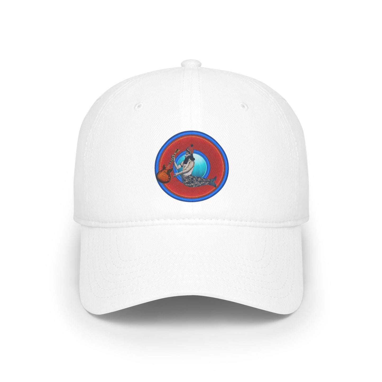 Lumpy Donut Baseball Cap - "Doggone Dagon Donut Cap" - variant 3 - rustic red donut w/