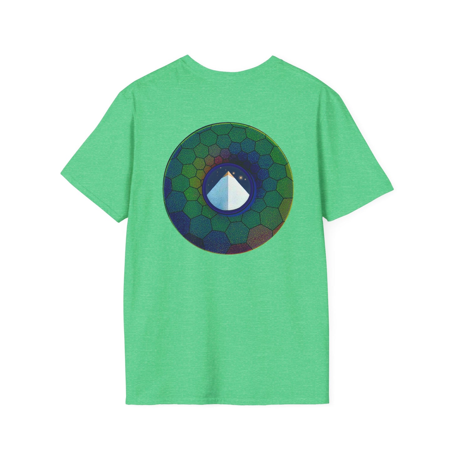 Classic Donut Tee - Unisex Soft-Style - "Limestone Donuts so Large" - variant 7 - green hexadonut