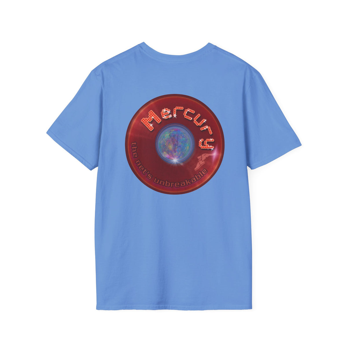 Classic Donut Tee - Unisex Soft-Style - "Donuts of the Gods" - series 1.0 - variant 4 - red donut