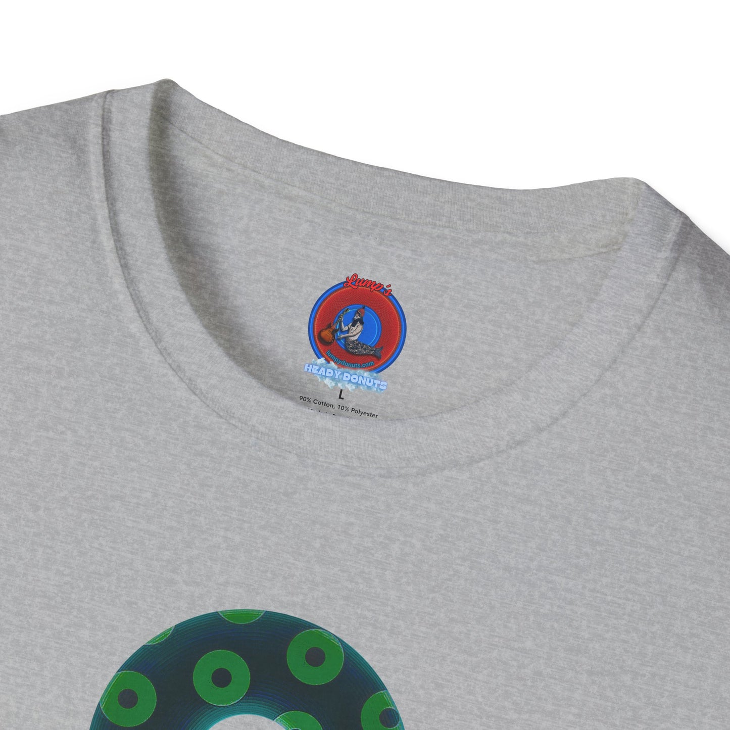 Plain Donuts/Unisex Soft-Style - "Plain Blimpy Paradoxical Donuts" - dark green/light green donuts