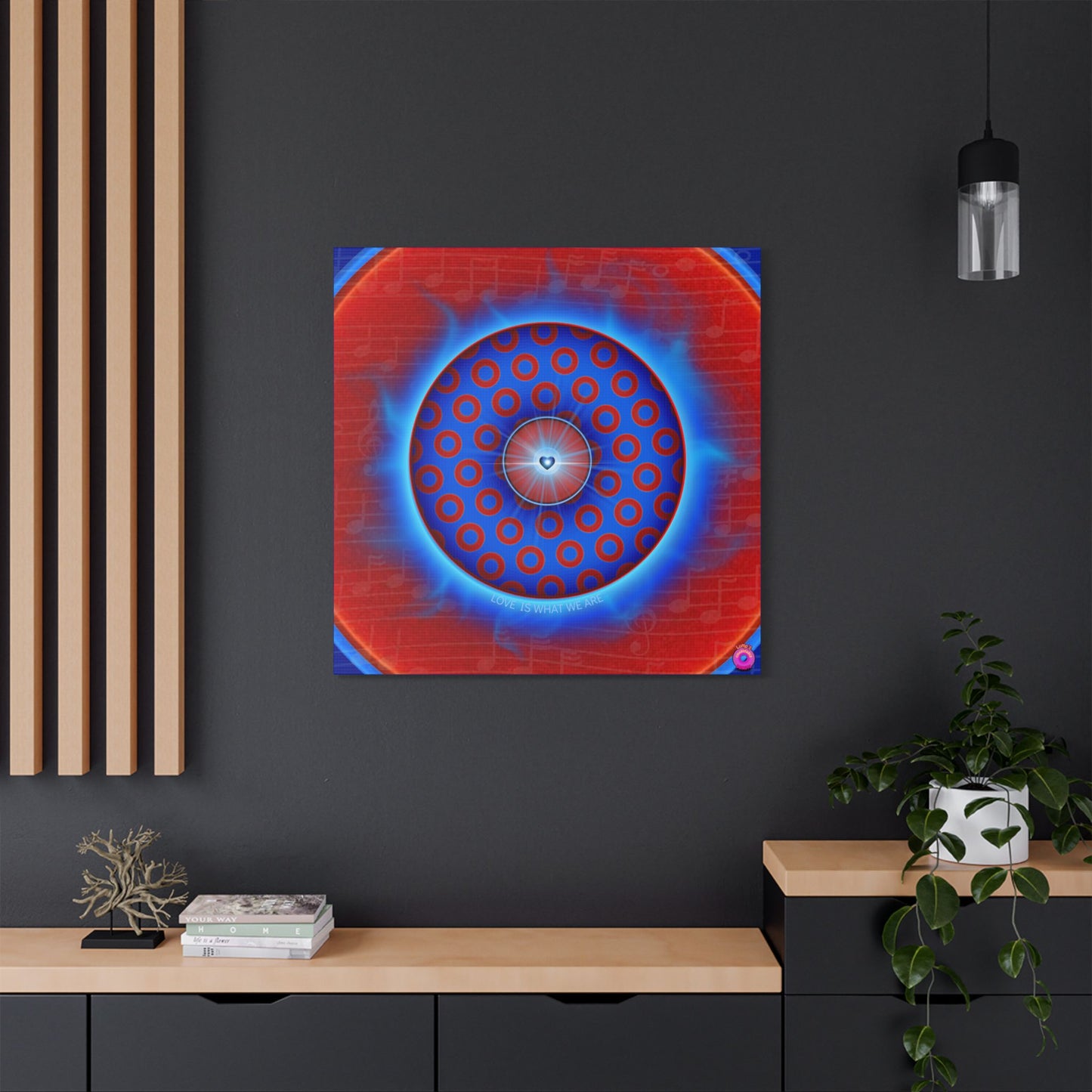Donuts4charity - Giant Canvas [36" x 36"] - "Donuts of Love" - caviar paradox donut