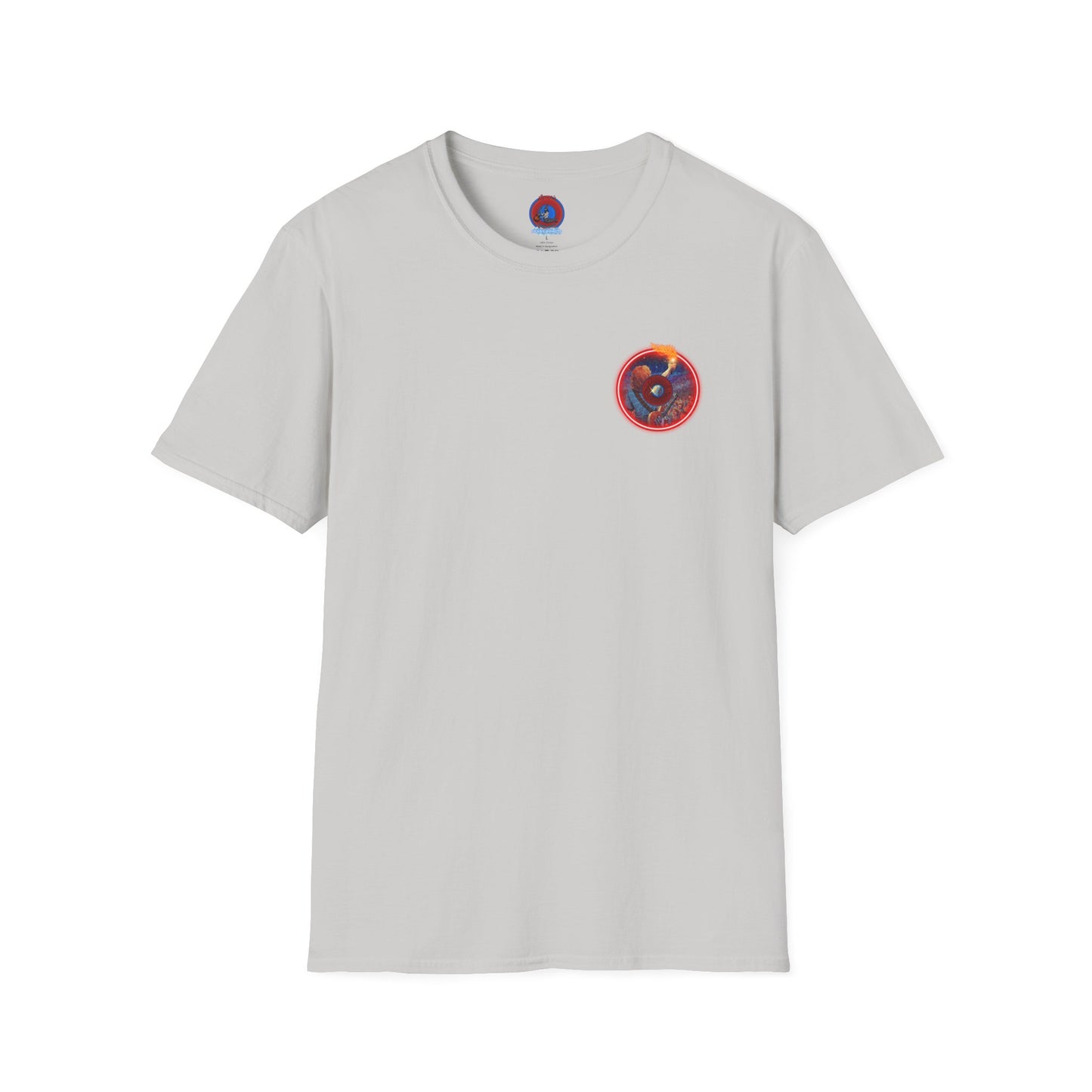 Classic Donut Tee - Unisex Soft-Style - "Torchbearer's Donut " - red donut