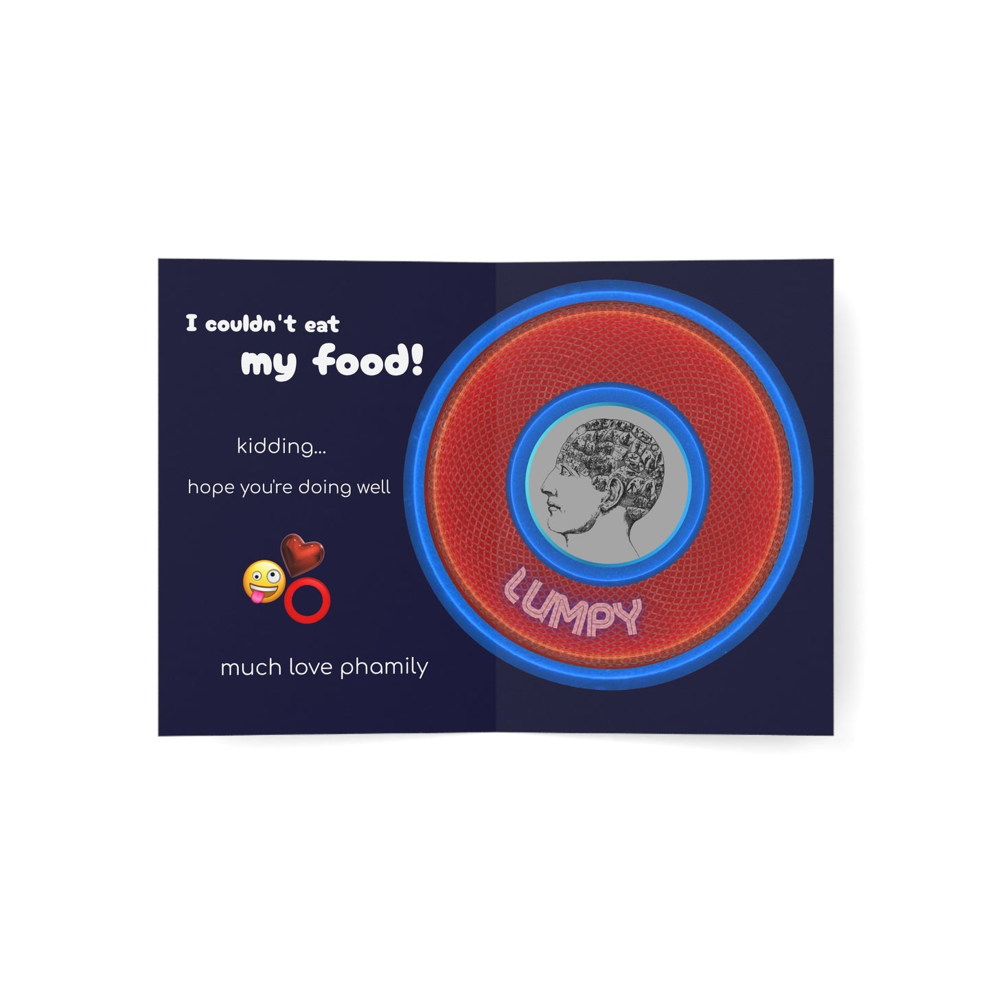 Lumpy Wishes - "Thinking of You" - phriends/phamily greeting card series [*Charitable Product]