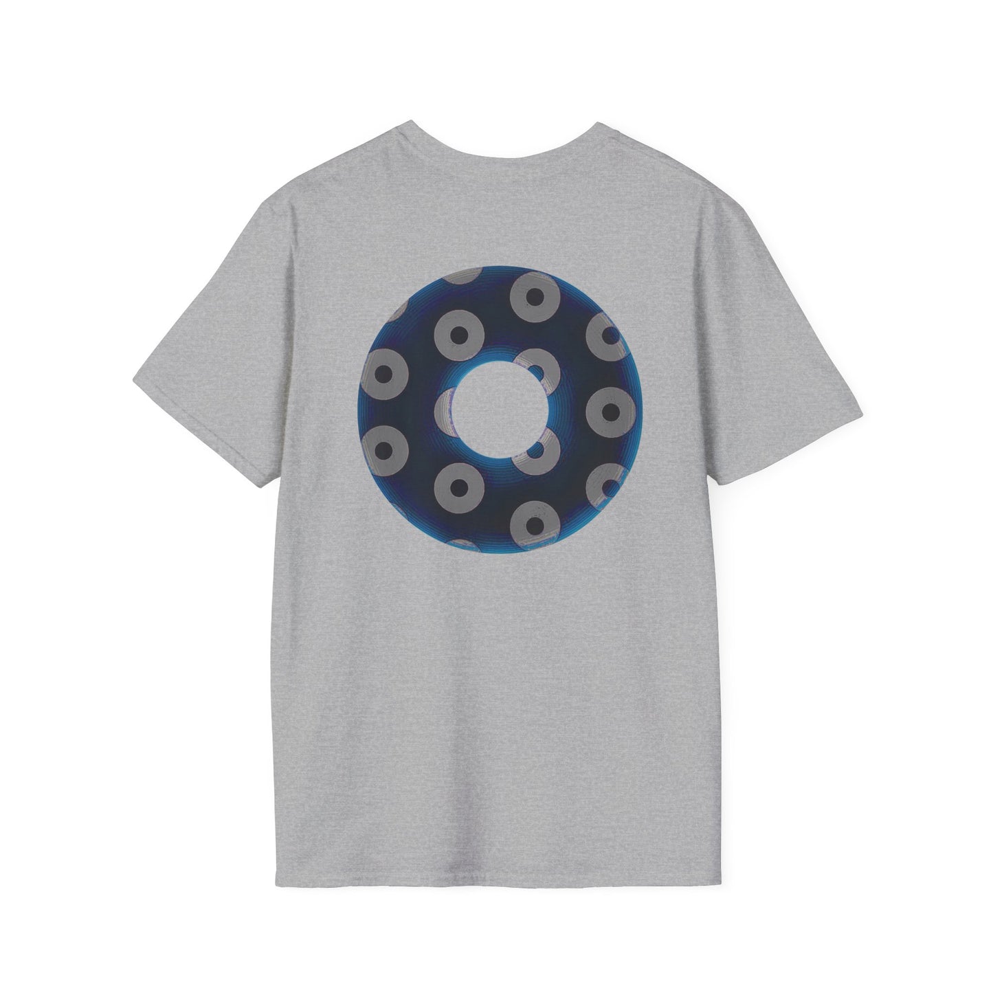 Plain Donuts/Unisex Soft-Style - "Plain Blimpy Paradoxical Donuts" - dark blue/off-white donuts