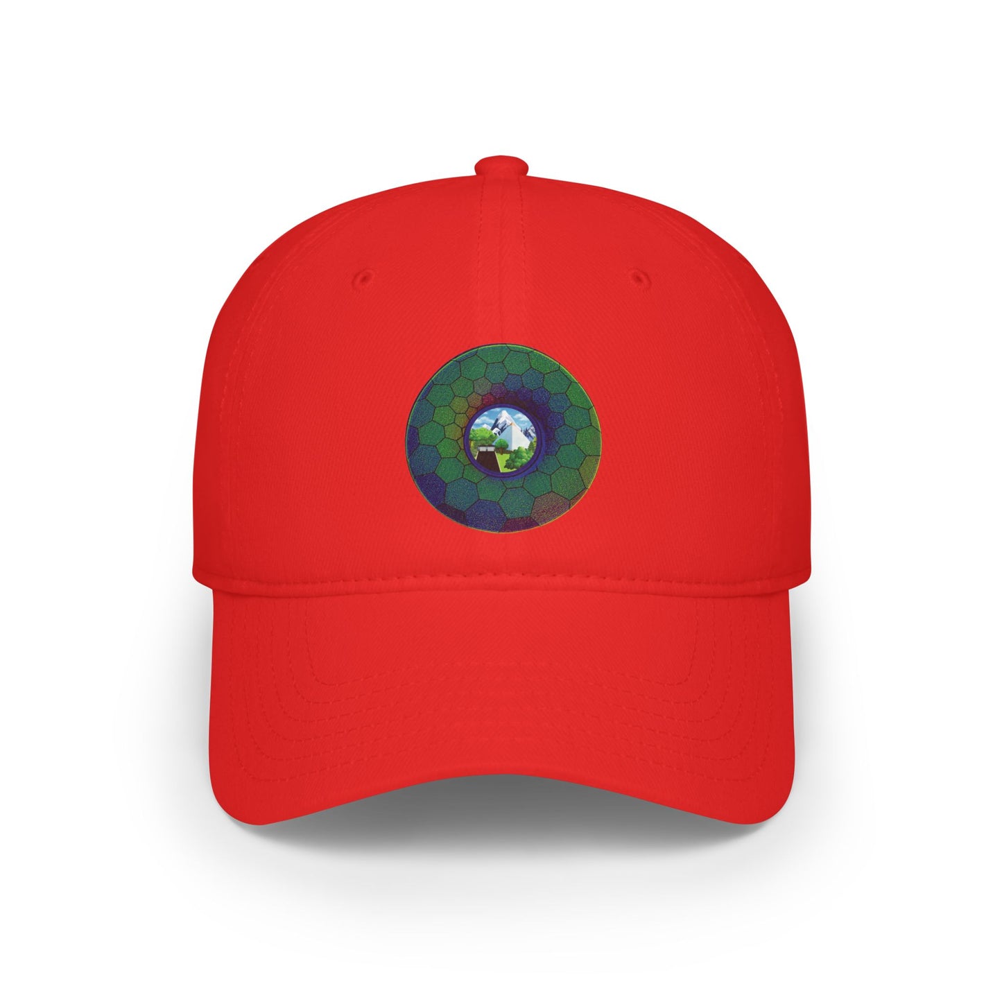 Lumpy Donut Baseball Cap - "Mansions of South Park" - variant 1 - green hexadonut w/