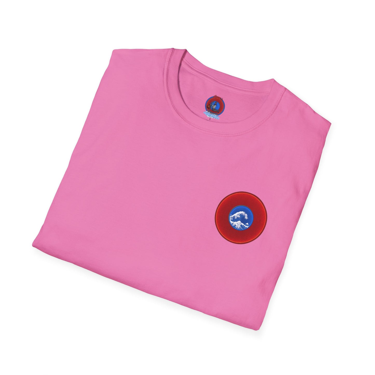 Classic Donut Tee - Unisex Soft-Style - "The Donut that Flows in every Direction" - series 1.0 - variant 1 - red donut