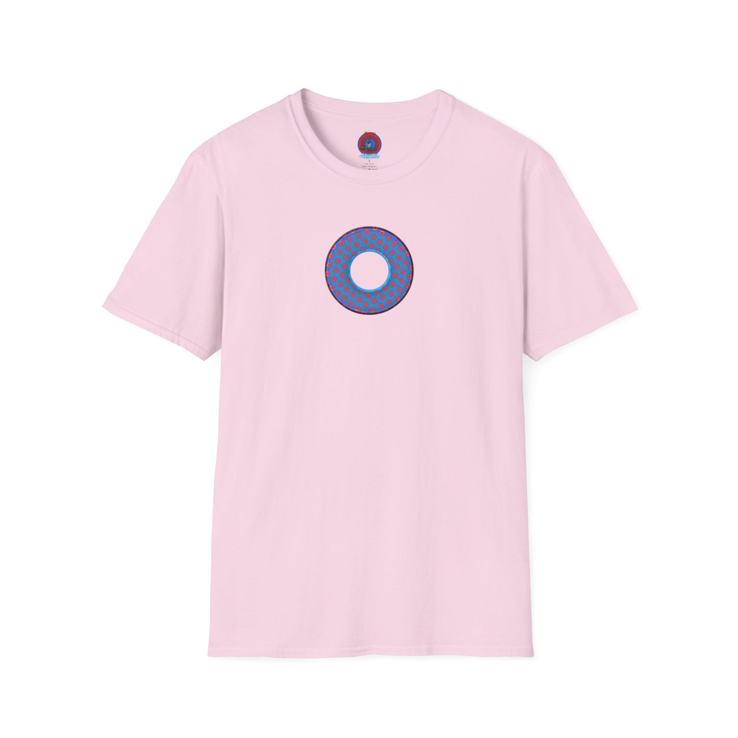 Plain Donuts/Unisex Soft-Style - "Plain Electric Paradoxical Donuts" - royal blue/red donuts
