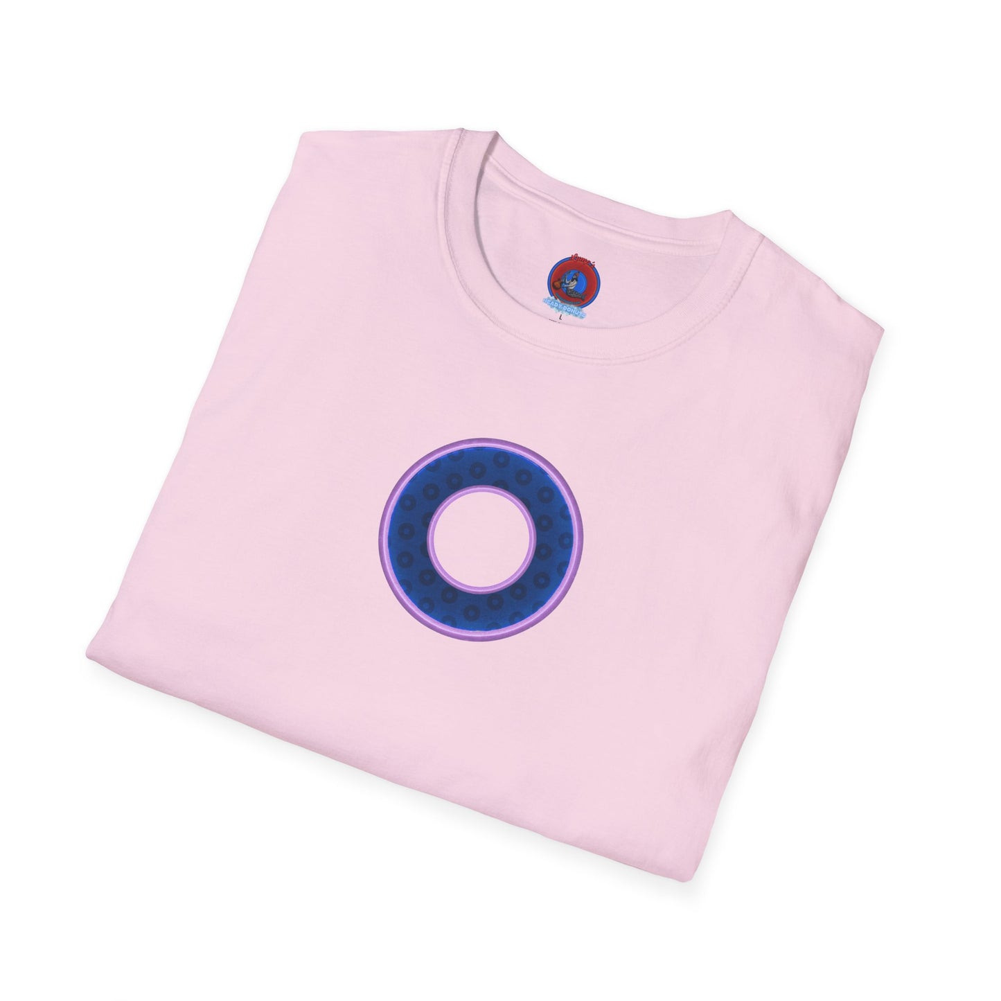 Plain Donuts/Unisex Soft-Style - "Plain Wide Mouthed Paradoxical Donuts" - dark blue/light purple donuts