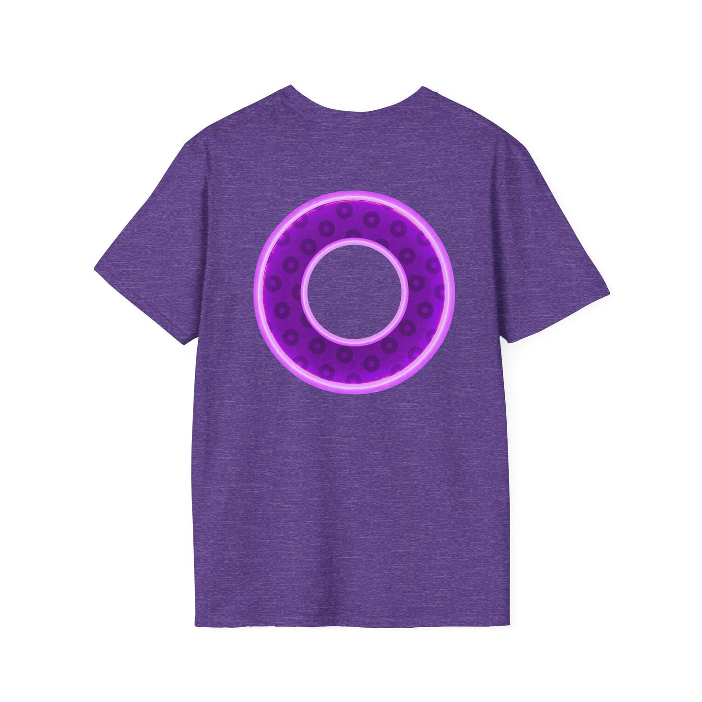 Plain Donuts/Unisex Soft-Style - "Plain Wide Mouthed Paradoxical Donuts" - dark purple/light purple donuts