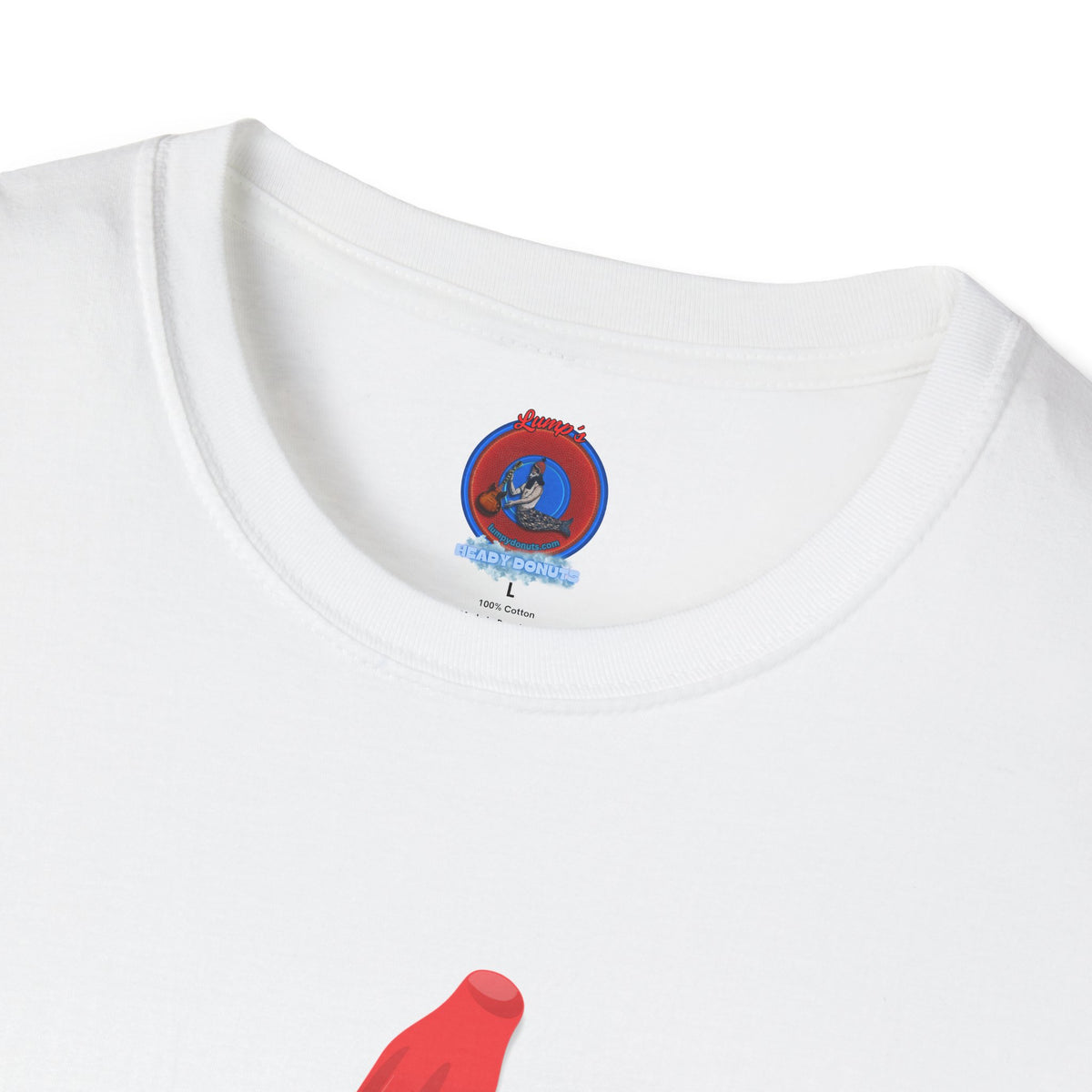 Classic Donut Tee - Unisex Soft-Style - "Blow this Popsicle Stand" - red/blue/cream - bomb pop