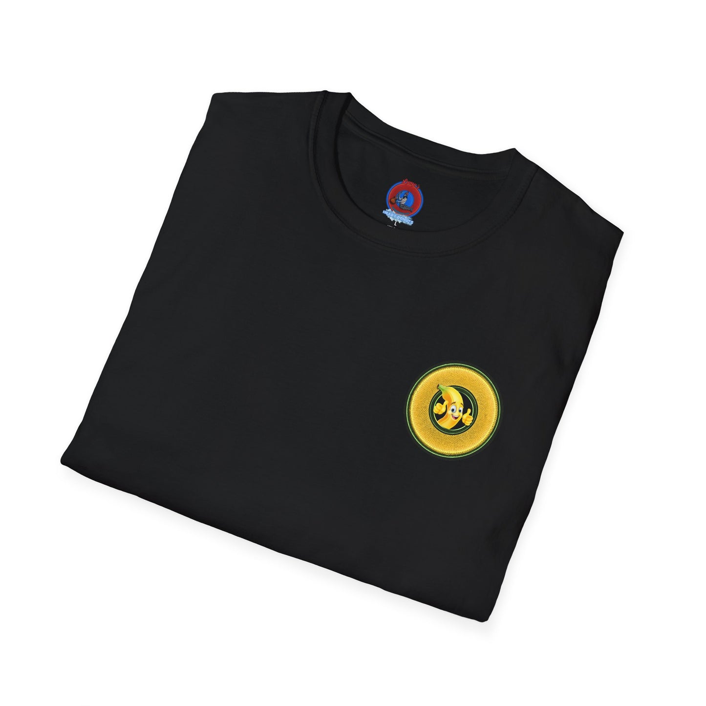 Classic Donut Tee - Unisex Soft-Style - "Dis sheet, it's bananas!" - series 1.0 - variant 5 - golden donut