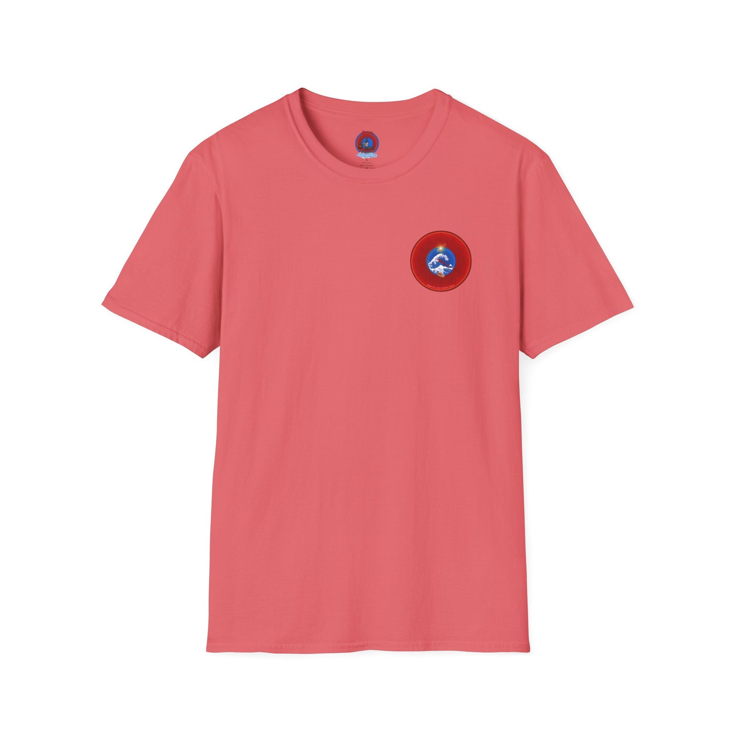 Classic Donut Tee - Unisex Soft-Style - "The Donut that Flows in every Direction" - series 1.0 - variant 2 - red donut