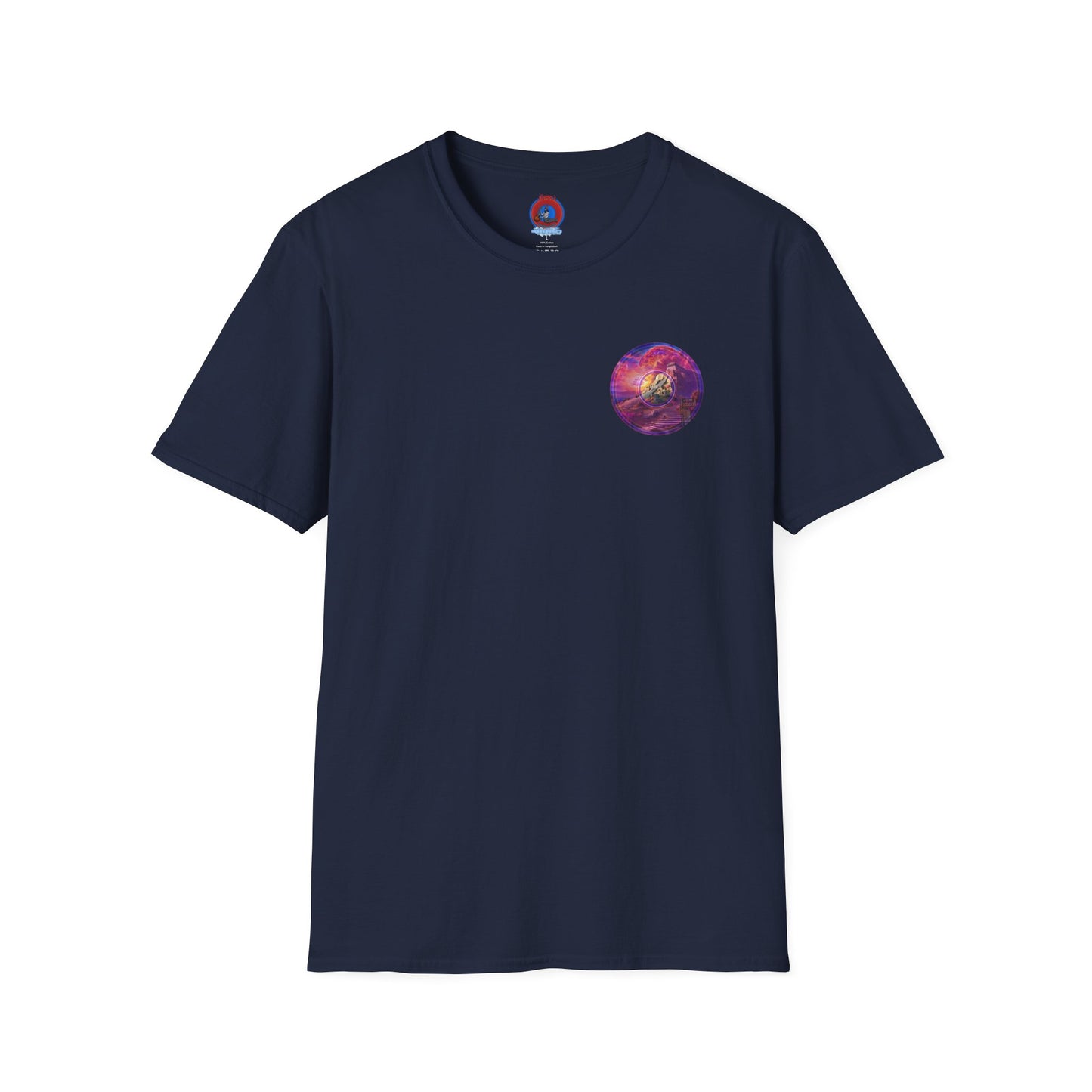 Classic Donut Tee - Unisex Soft-Style - "Icculus's Mountain Donuts " - series 1.0  - purple-ish donut