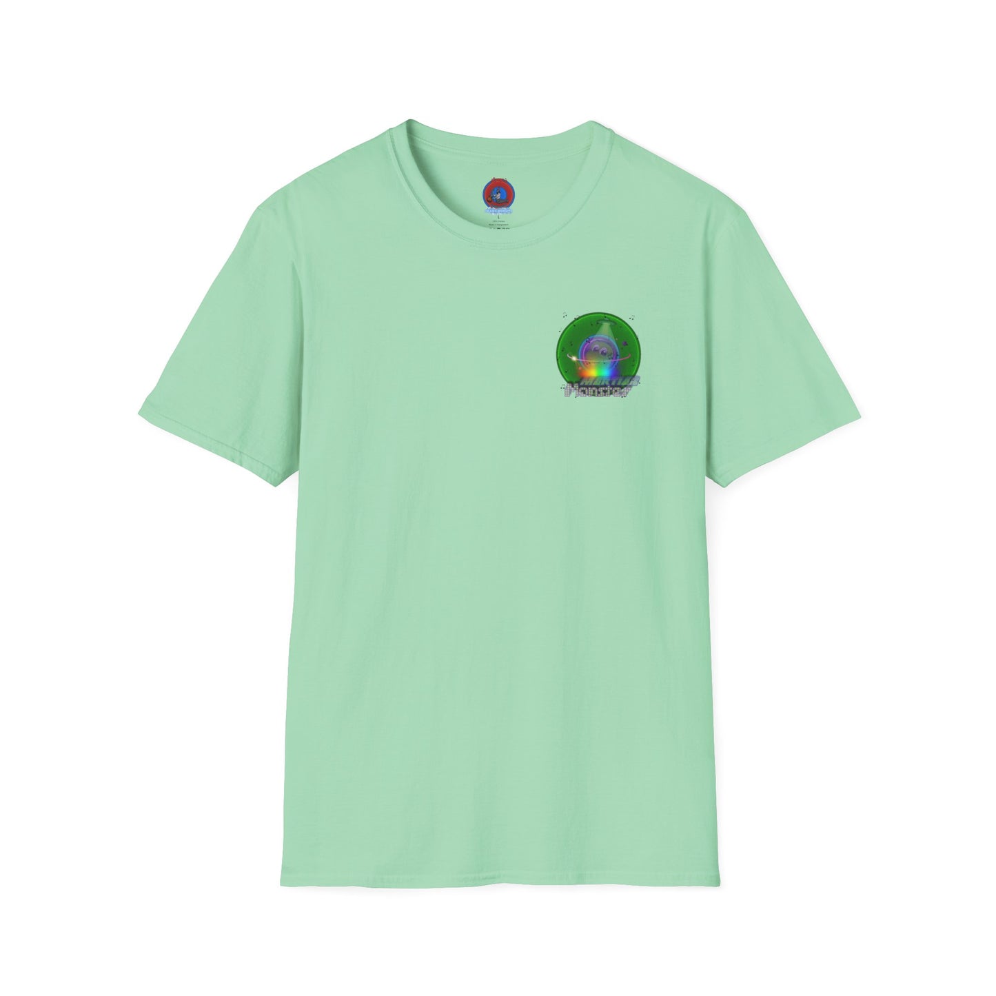Classic Donut Tee - Unisex Soft-Style - "My Phavorite Martian" - green donut - series 1.0
