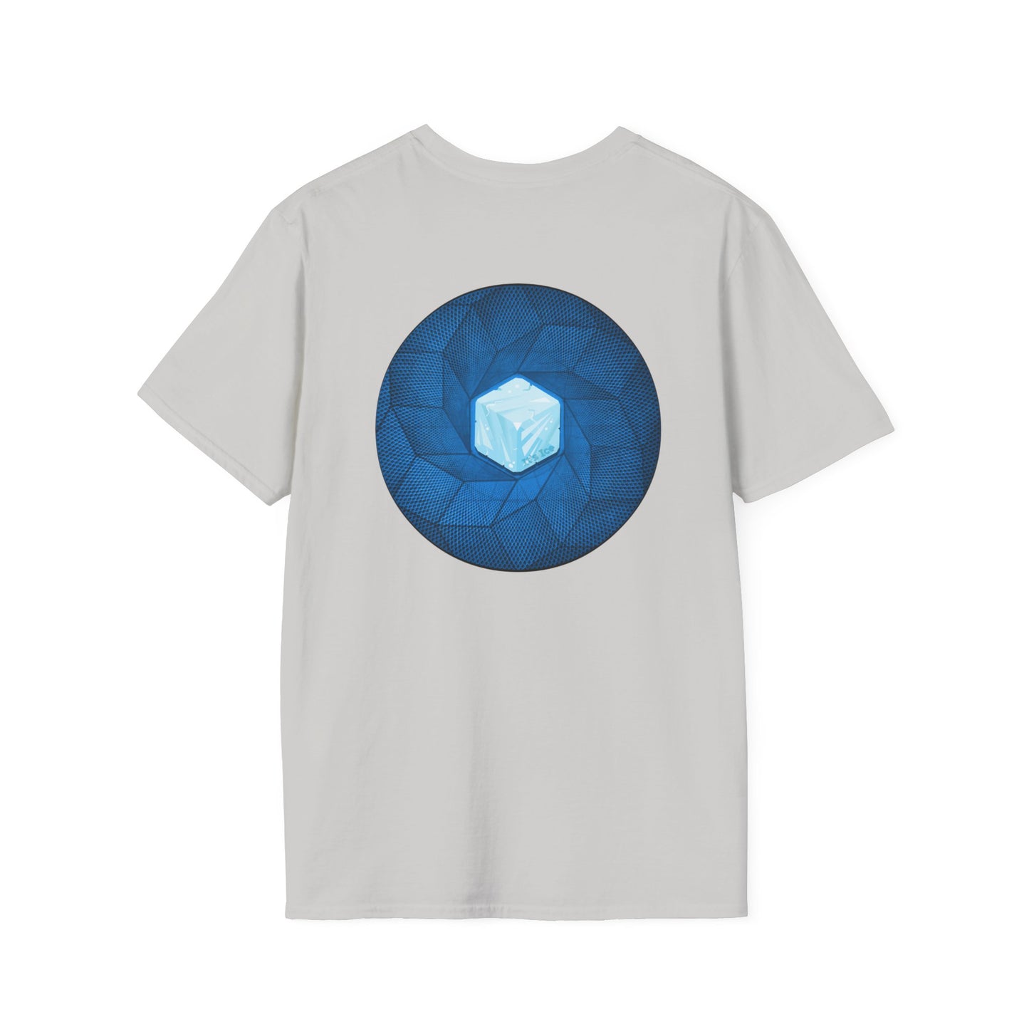 Classic Donut Tee - Unisex Soft-Style - "It's Ice... Cube's Donut" - variant 2 - blue cubed donut