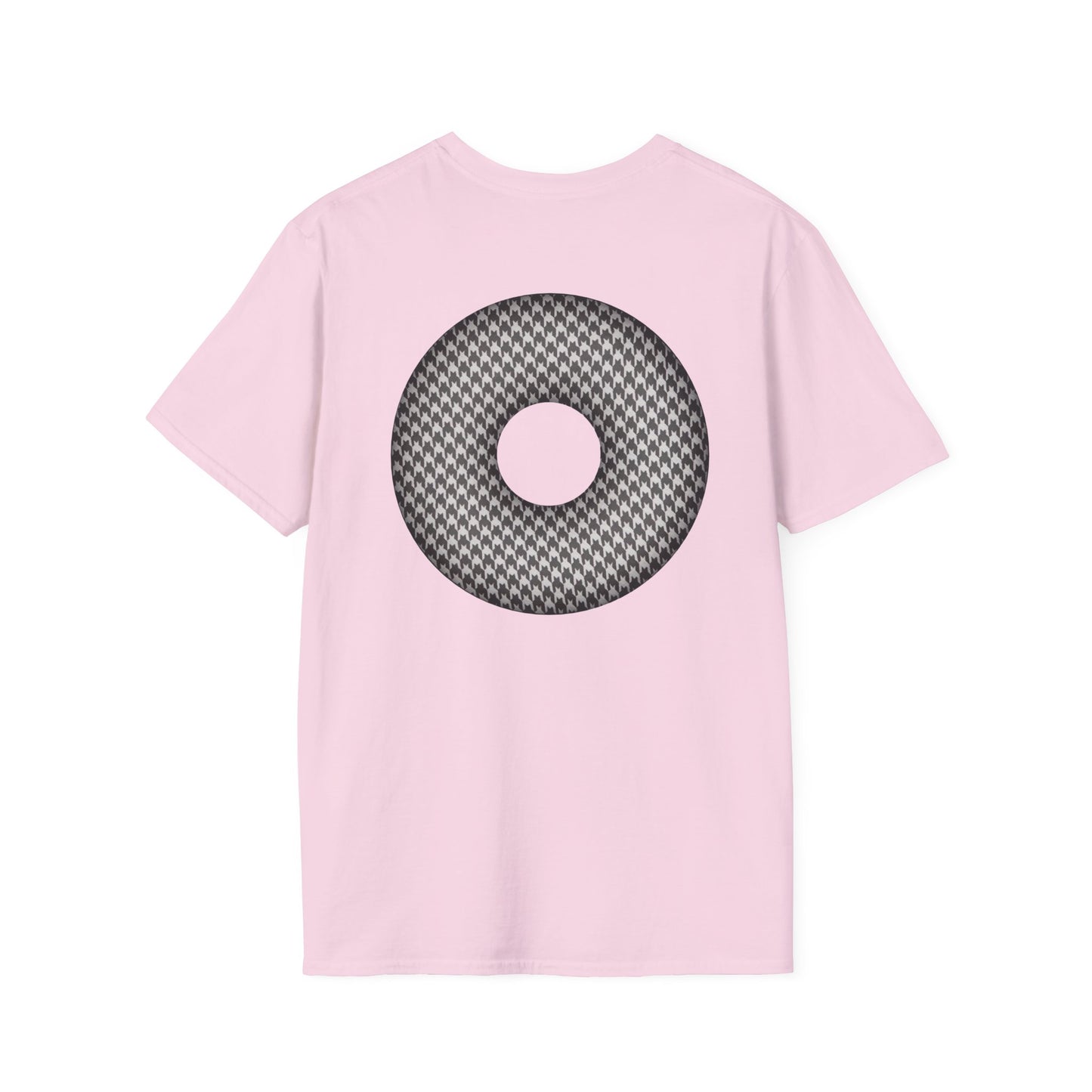 Classic Donut Tee - Unisex Soft-Style - "Ricky's Donut" - houndstooth donut