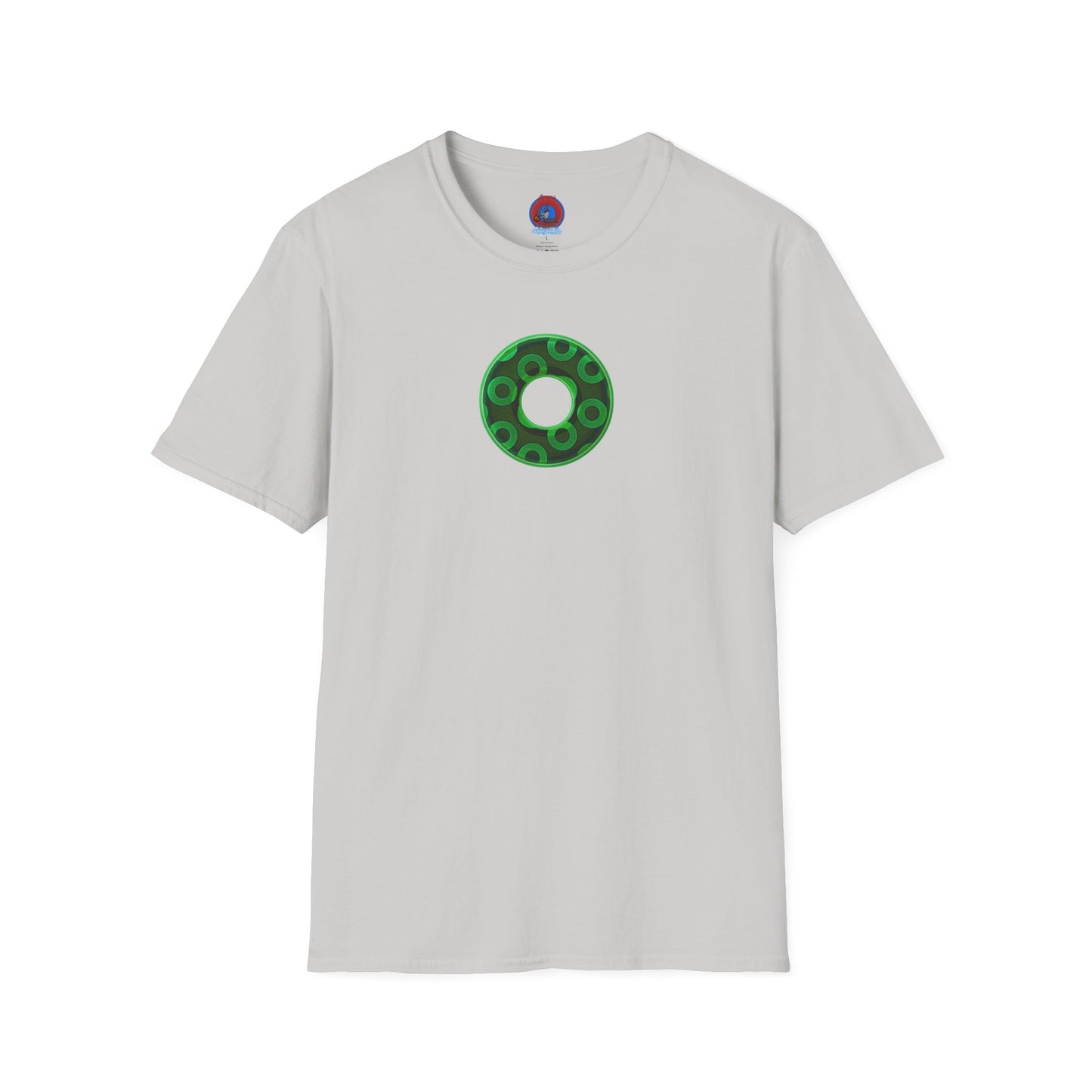 Plain Donuts/Unisex Soft-Style - "Plain Rustic Paradoxical Donuts" - light green/dark green donuts