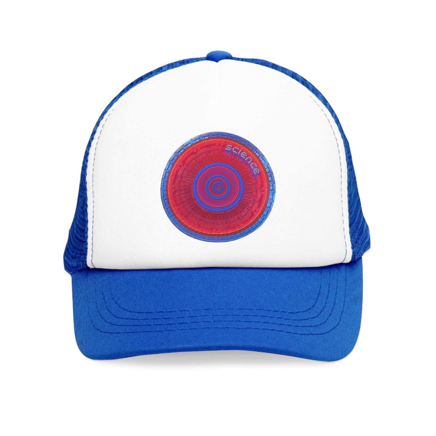 Lumpy Trucker Hat - "Hat of Graphic Translations" - red donut