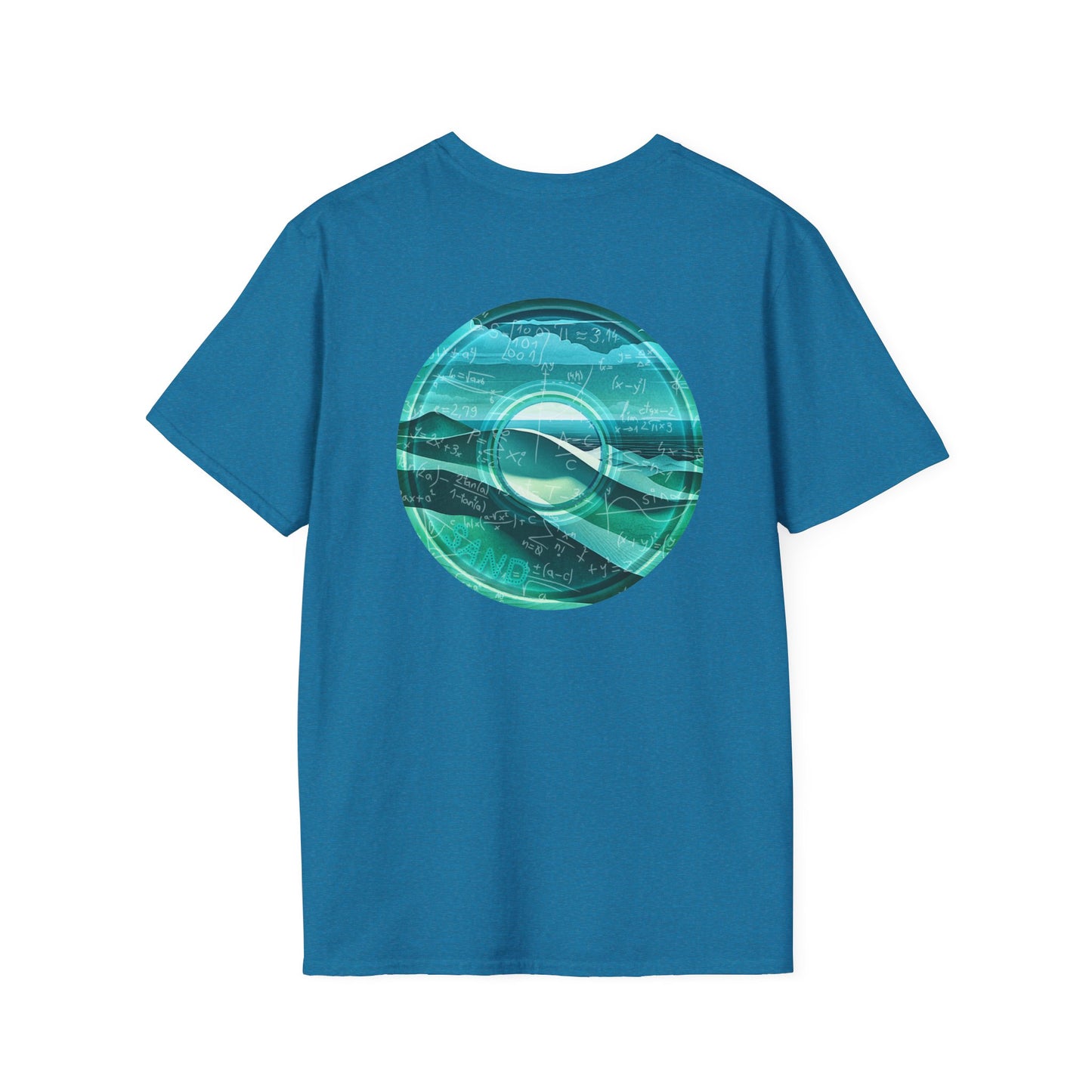 Classic Donut Tee - Unisex Soft-Style - "The Equating Donut " - series 1.0  - teal donut