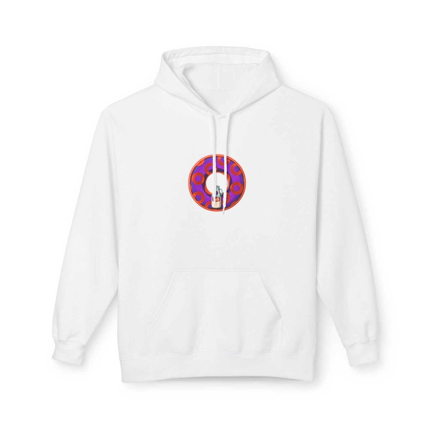 Fleece Harry Hoodies [Midweight Soft-style] - "Wooked Cream Dairy - YEMSG Donut" - blue/blue rustic paradox donut - variant 6