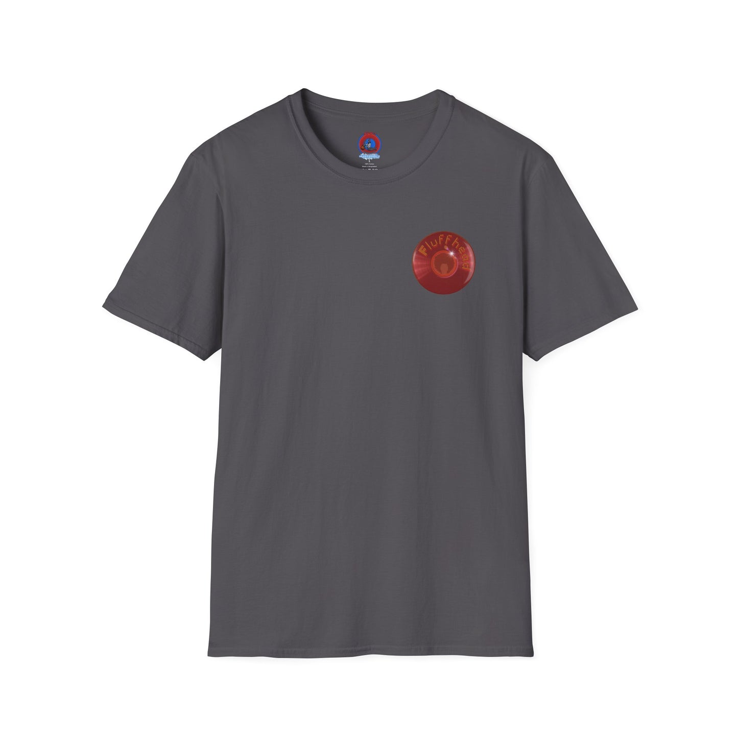 Classic Donut Tee - Unisex Soft-Style - "The Fluffernutter Donut" - series 1.0 - dark red donut