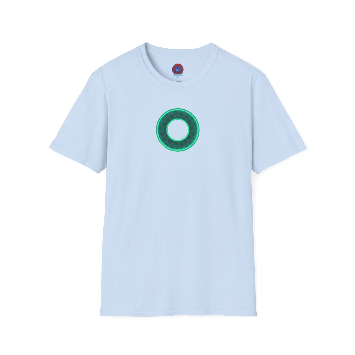 Plain Donuts/Unisex Soft-Style - "Plain Wide Mouthed Paradoxical Donuts" - forest green/mint green donuts