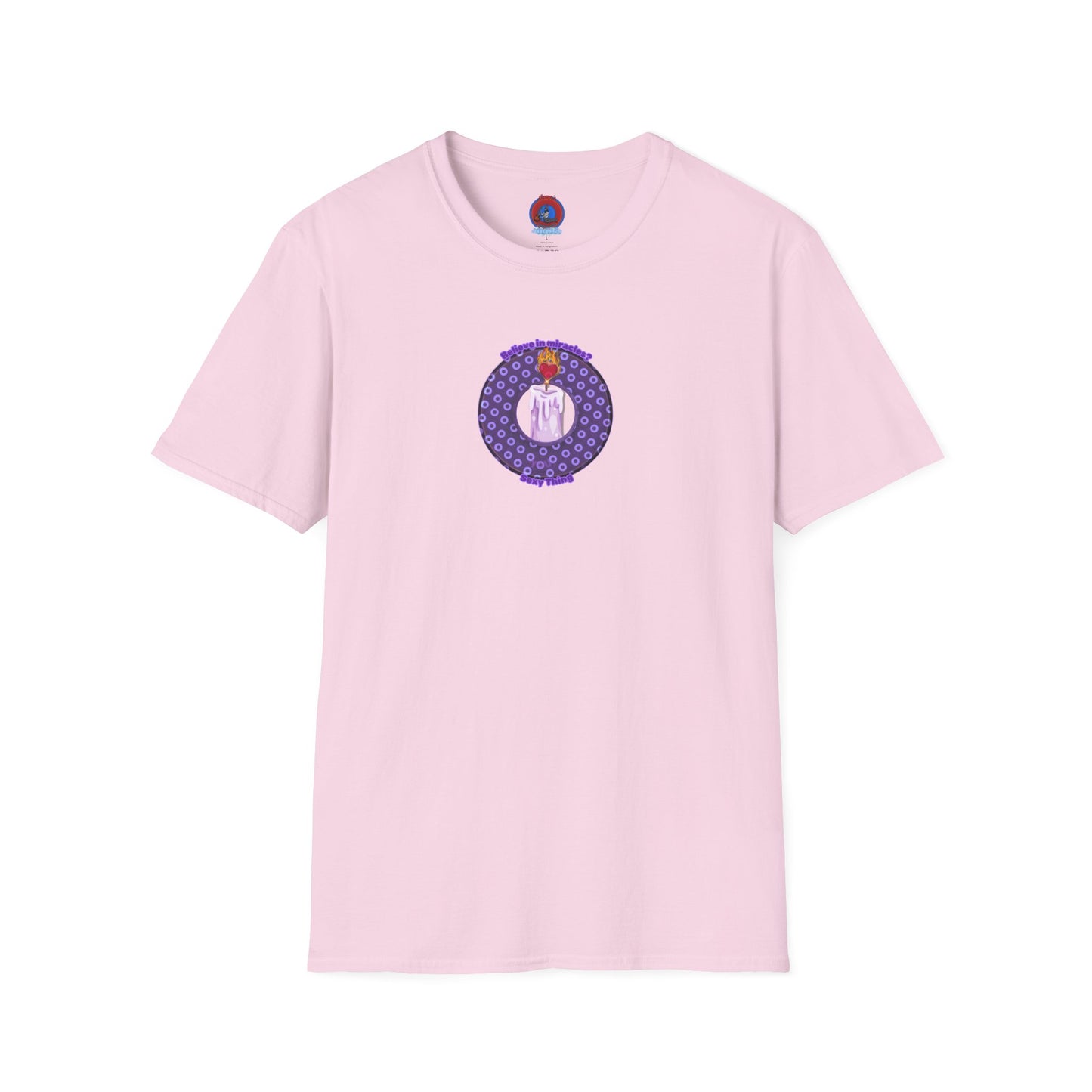 Classic Donut Tee - Unisex Soft-Style - "Donuts for Sexy Things" - electric purple/light purple paradox donut