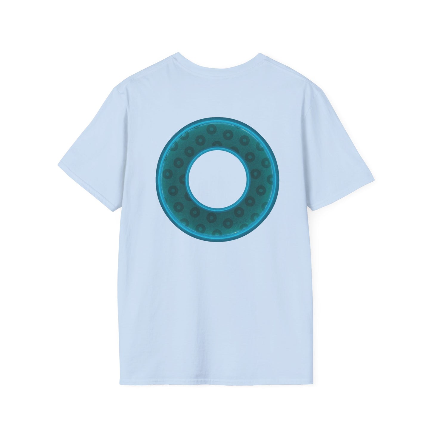 Plain Donuts/Unisex Soft-Style - "Plain Wide Mouthed Paradoxical Donuts" - dark teal/dark teal donuts