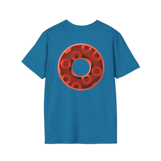 Plain Donuts/Unisex Soft-Style - "Plain Rustic Paradoxical Donuts" - red/dark red donuts
