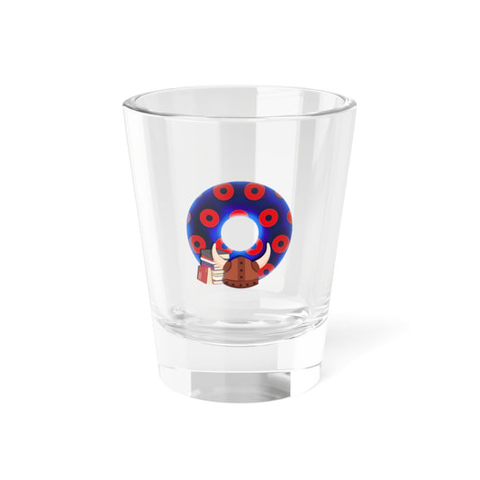 Bad Fishy Too - "Vlad's Impaling Shot Glass" - Shot Glass, 1.5oz - red/blue blimpy paradox donut
