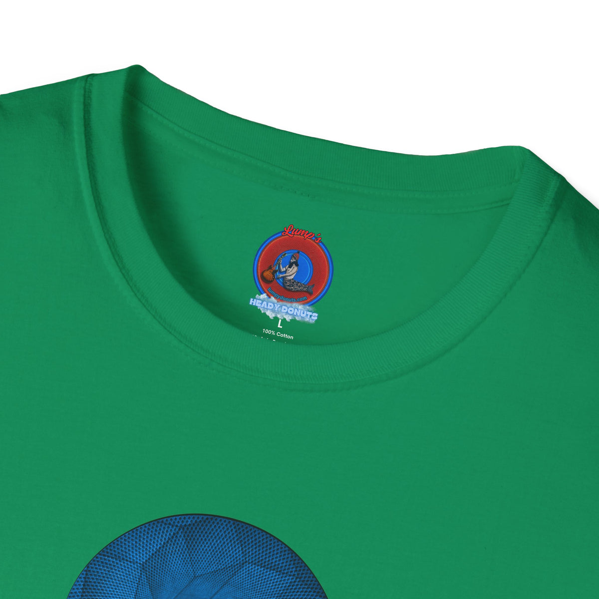 Classic Donut Tee - Unisex Soft-Style - "It's Ice... Cube's Donut" - variant 2 - blue cubed donut