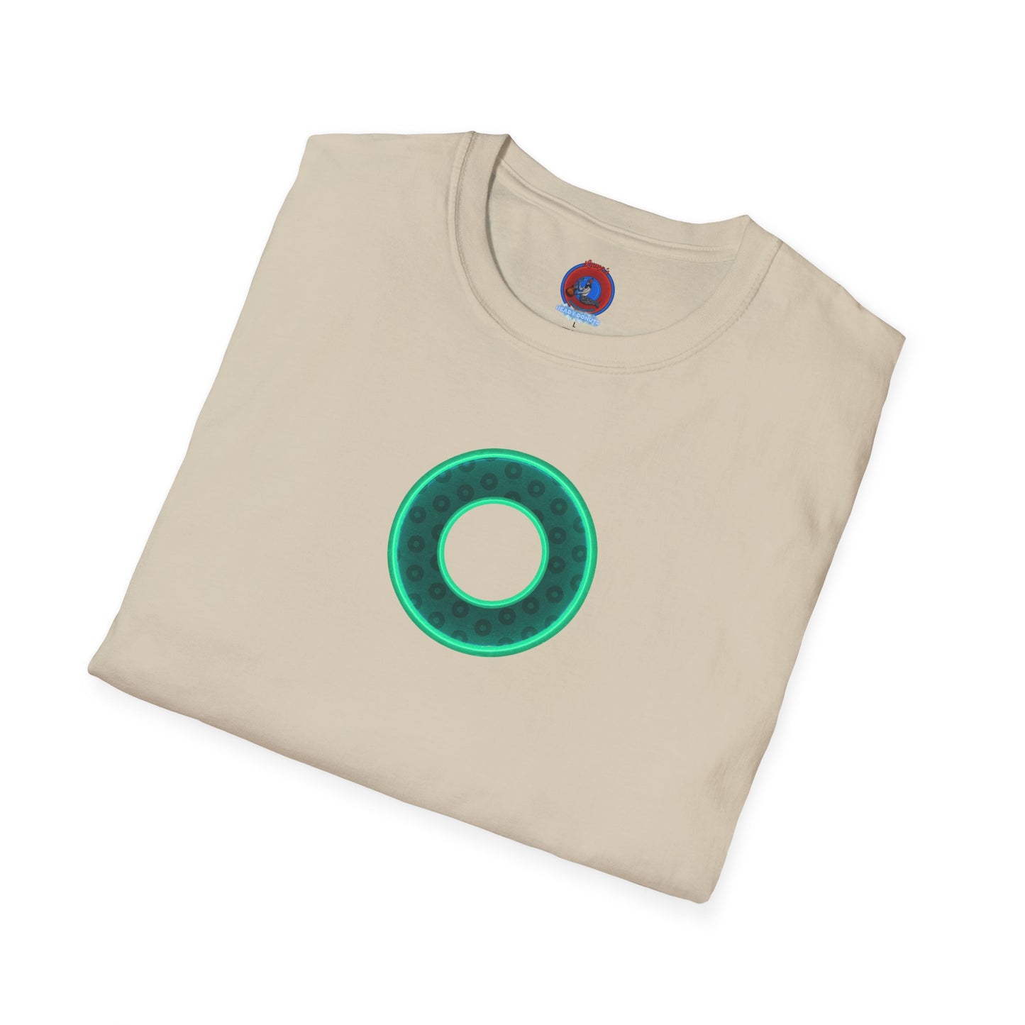 Plain Donuts/Unisex Soft-Style - "Plain Wide Mouthed Paradoxical Donuts" - forest green/mint green donuts