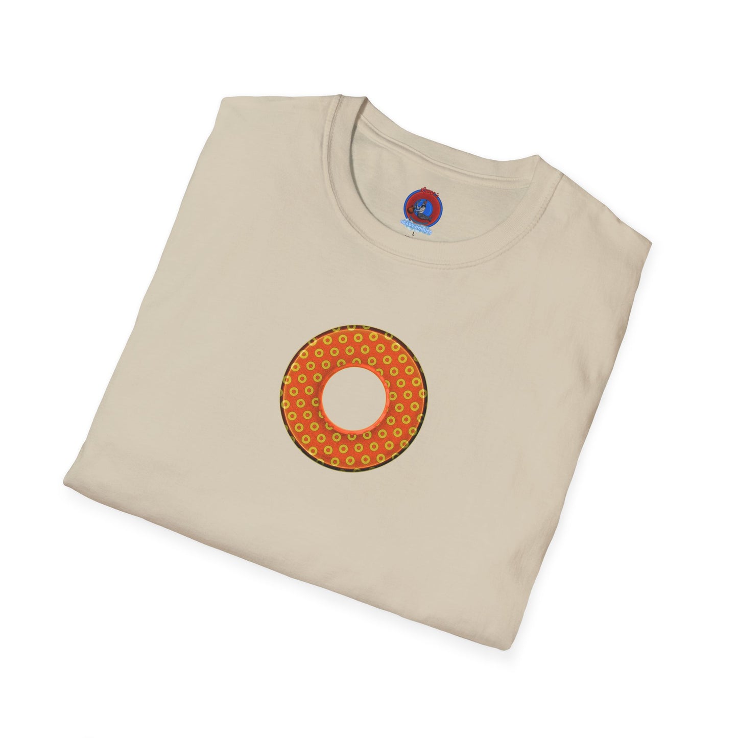Plain Donuts/Unisex Soft-Style - "Plain Electric Paradoxical Donuts" - gold/orange donuts