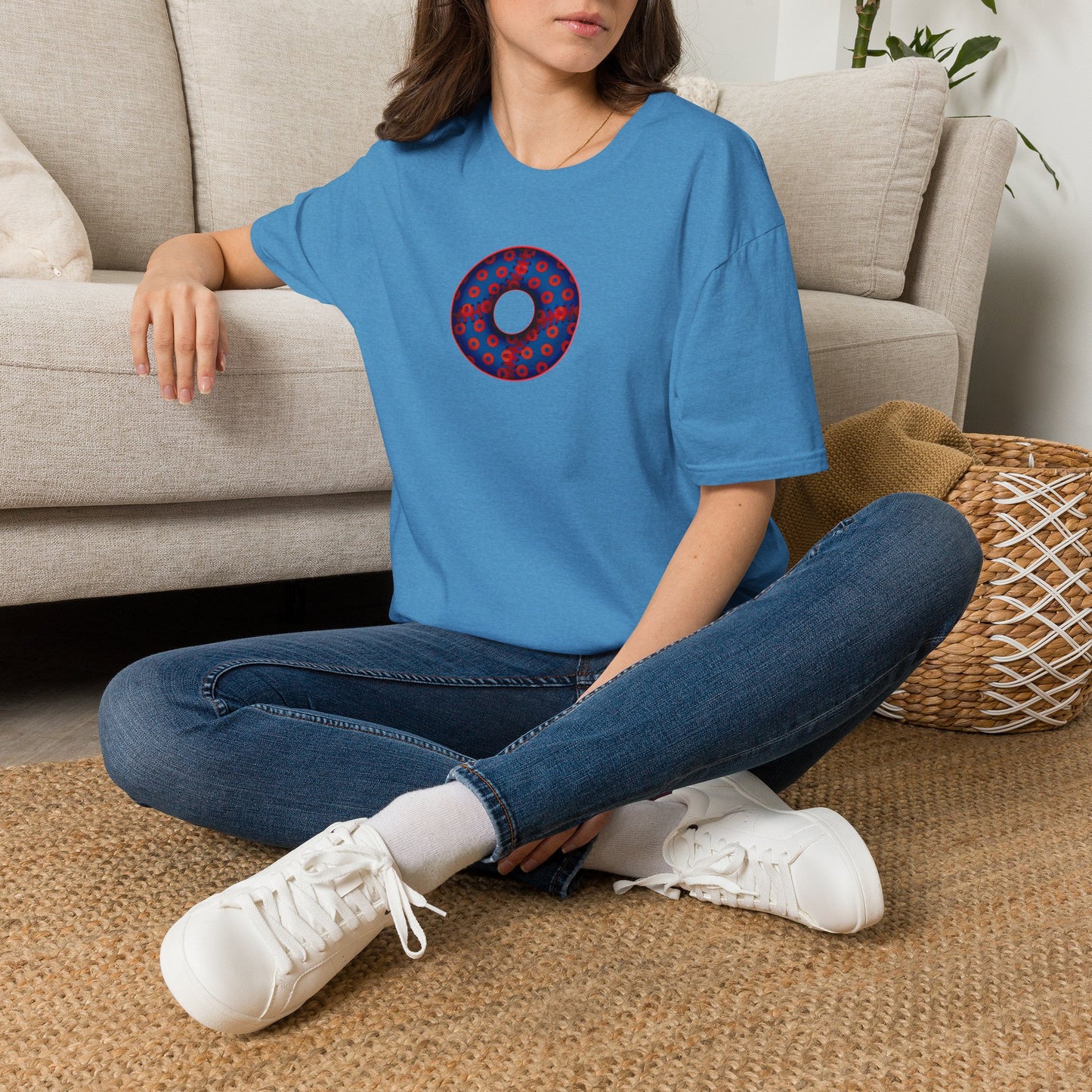 Classic Donut Tee - Unisex Soft-Style - "Phenway Ballpark Donuts" - vivid baseball paradox donut - variant 5