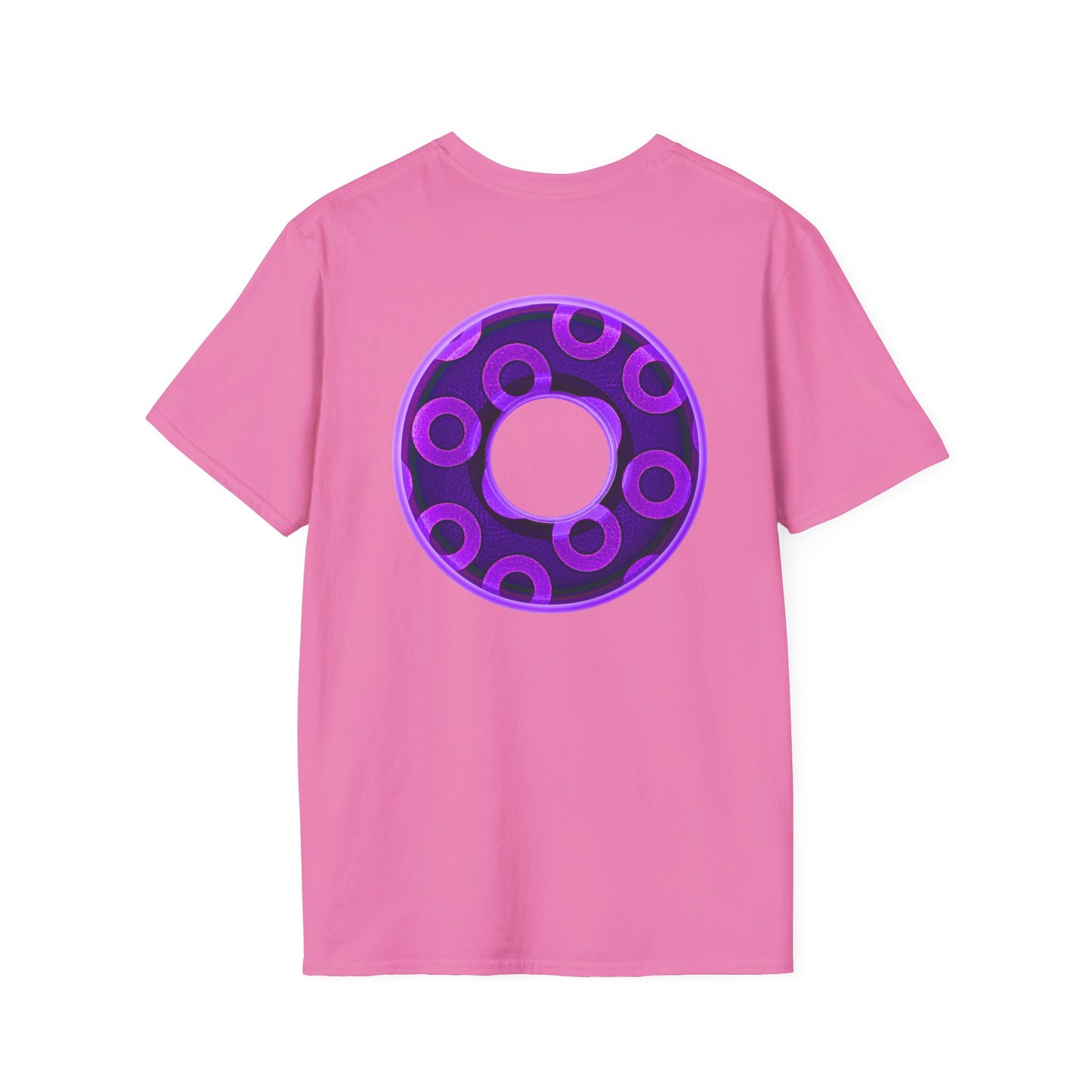 Plain Donuts/Unisex Soft-Style - "Plain Rustic Paradoxical Donuts" - light purple/dark purple donuts