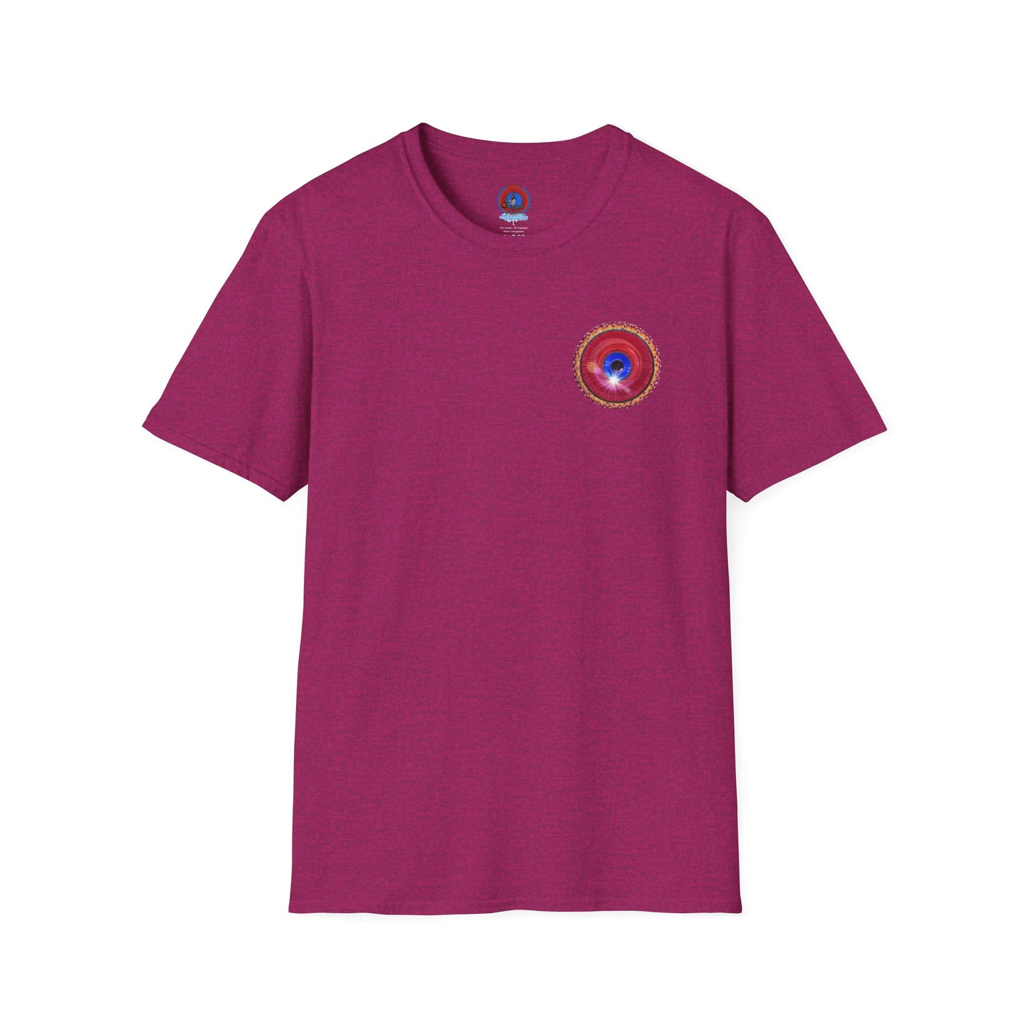 Classic Donut Tee - Unisex Soft-Style - "The Donut made with Solitary Flour" - red donut