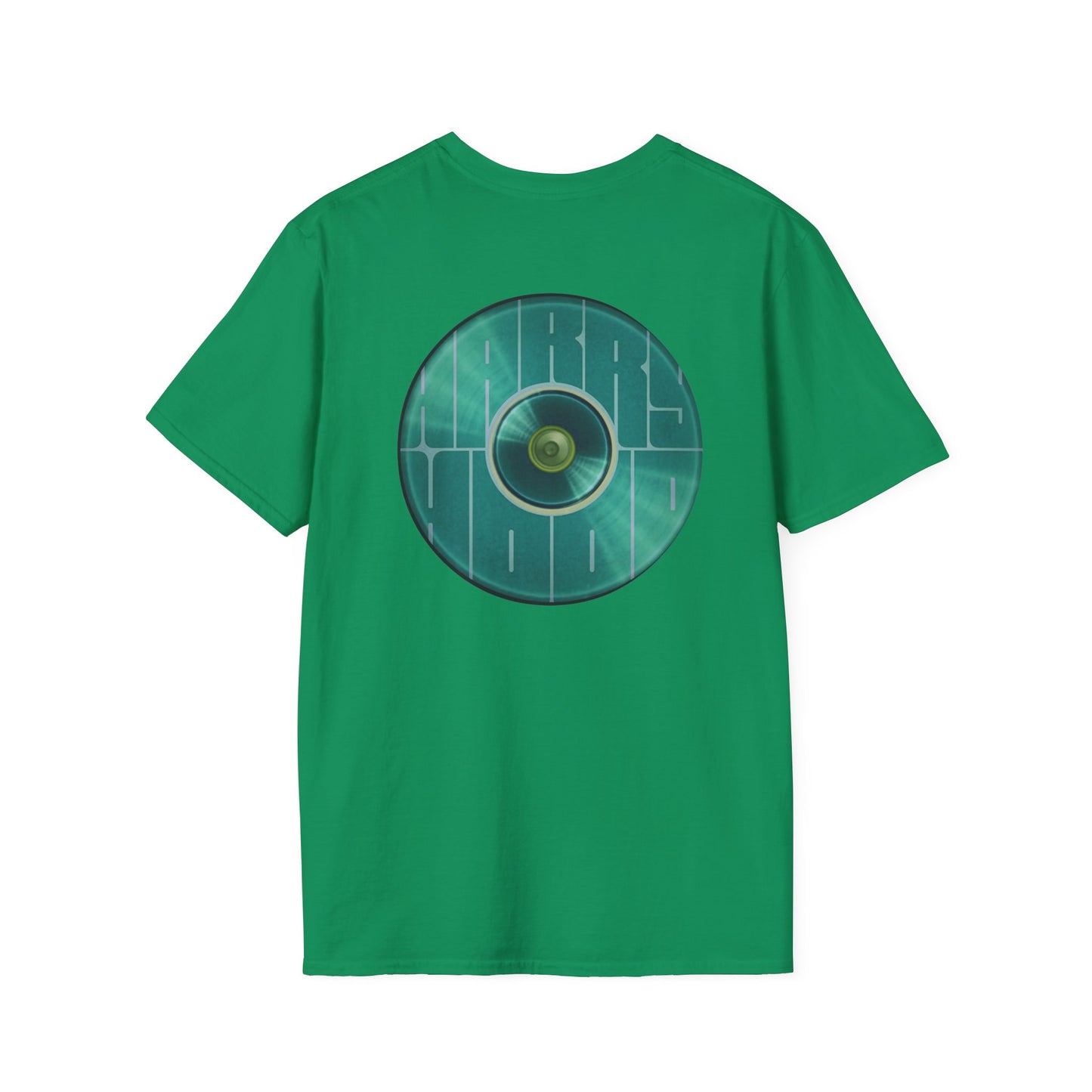 Classic Donut Tee - Unisex Soft-Style - "Harry's Hoodlum Donut" - series 1.0  - variant 3 - green donut(s)