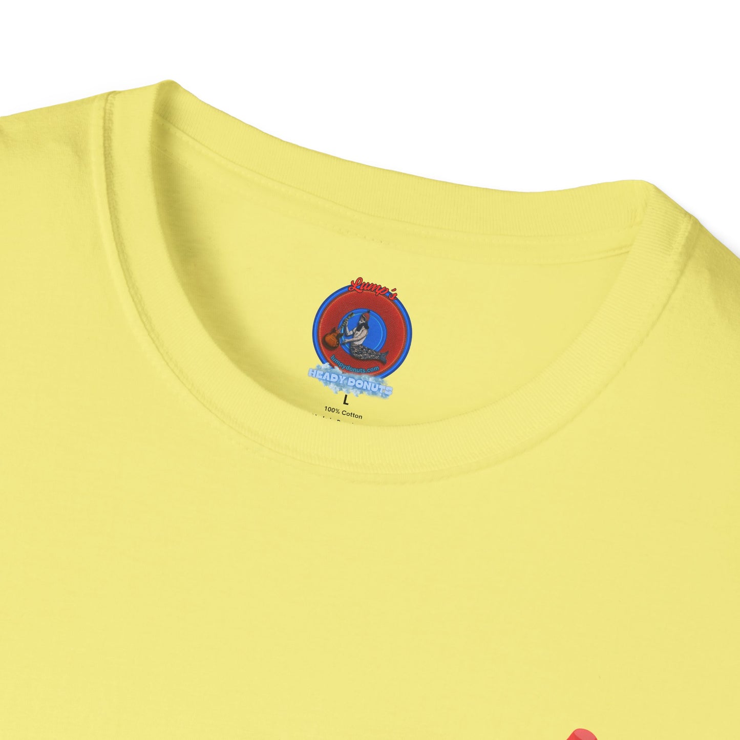 Classic Donut Tee - Unisex Soft-Style - "Blow this Popsicle Stand" - red/blue/cream - bomb pop
