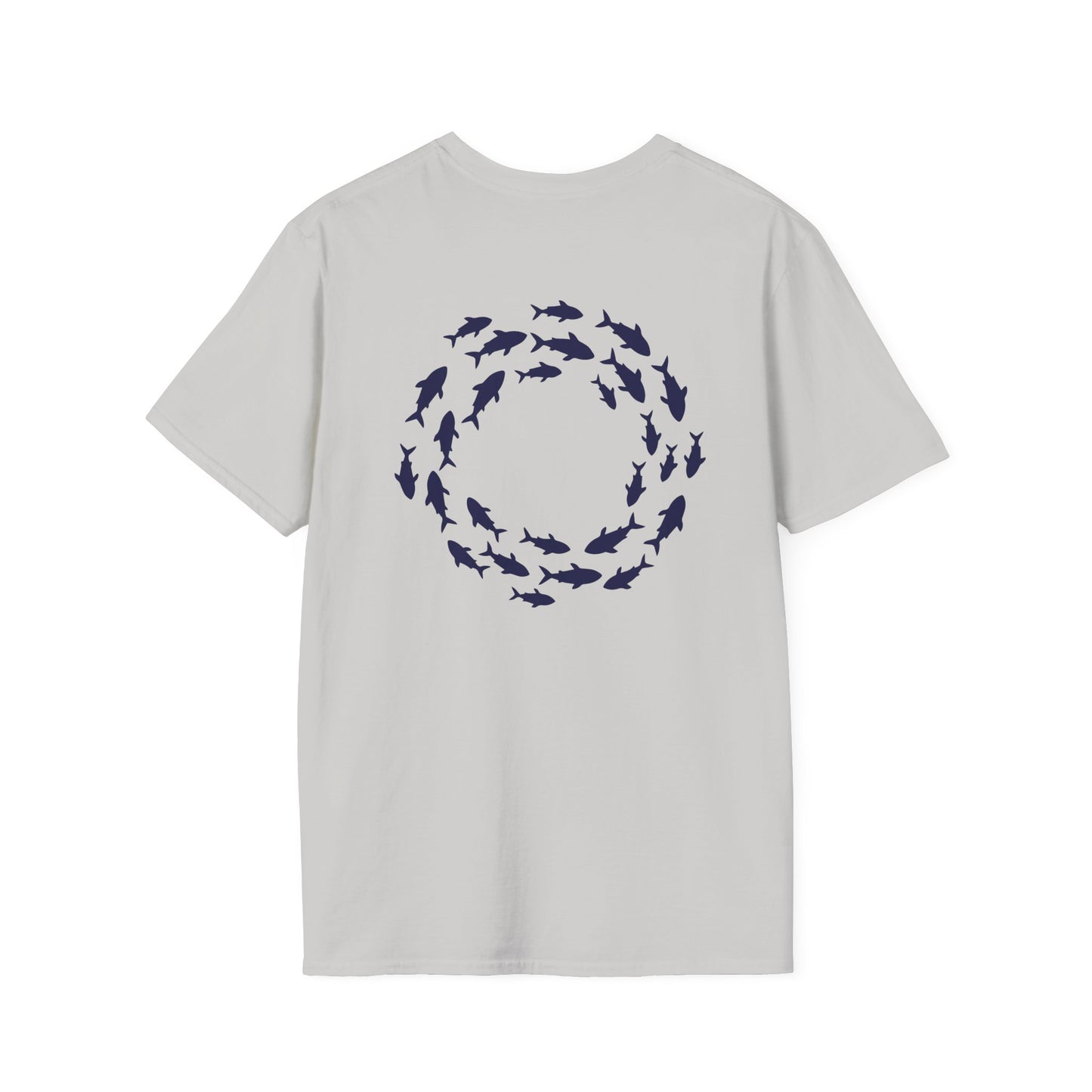 Classic Donut Tee - Unisex Soft-Style - "Skoolie of Phishies" - fish donut - variant 3