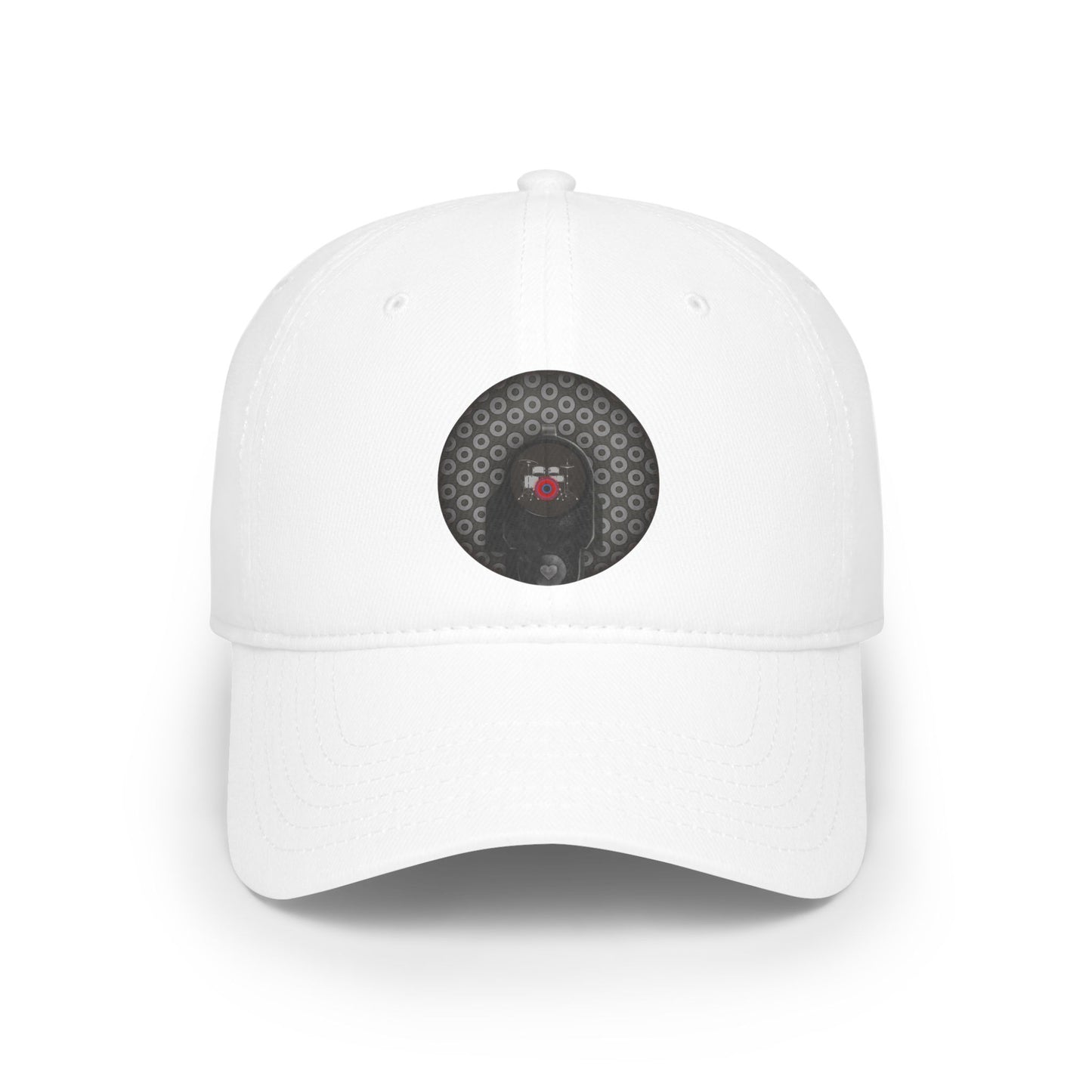 Lumpy Donut Baseball Cap - "Lifesaving Donut Cap" - paradoxical gray/dark gray donut w/