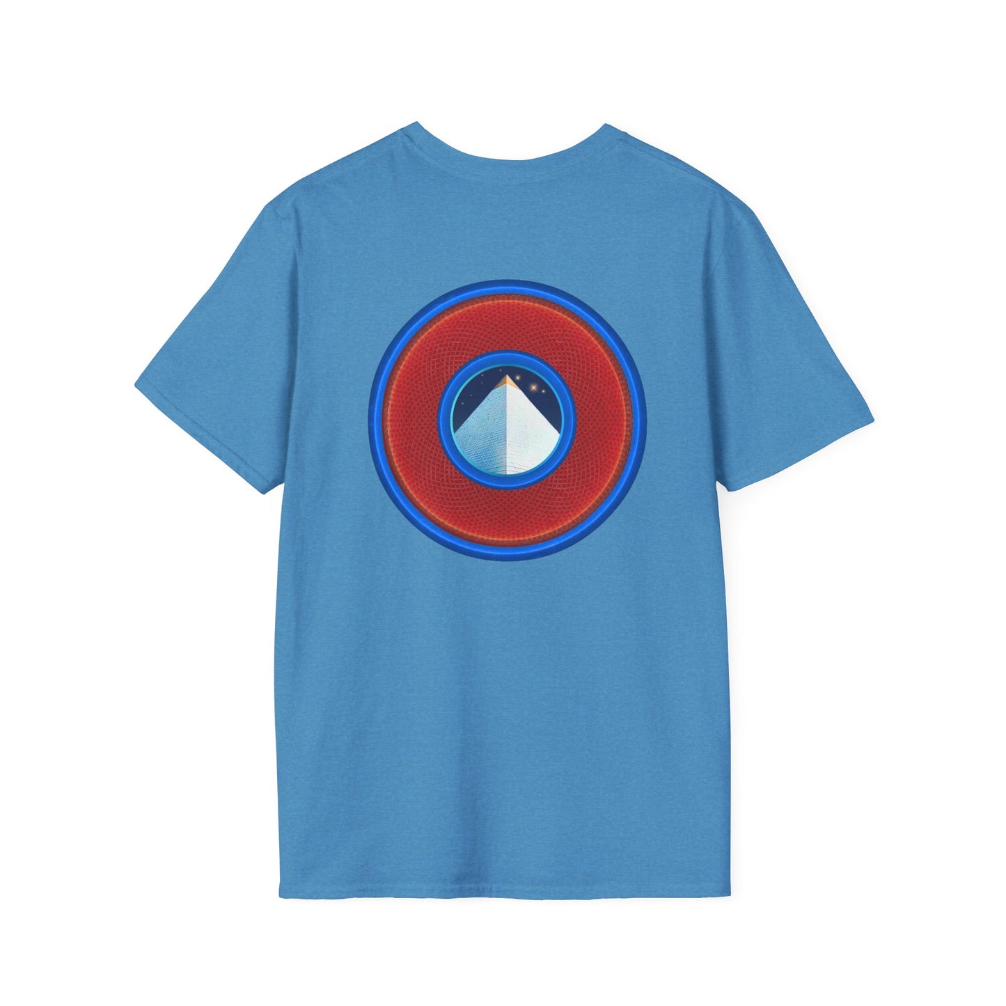 Classic Donut Tee - Unisex Soft-Style - "Limestone Donuts so Large" - variant 1 - red donut