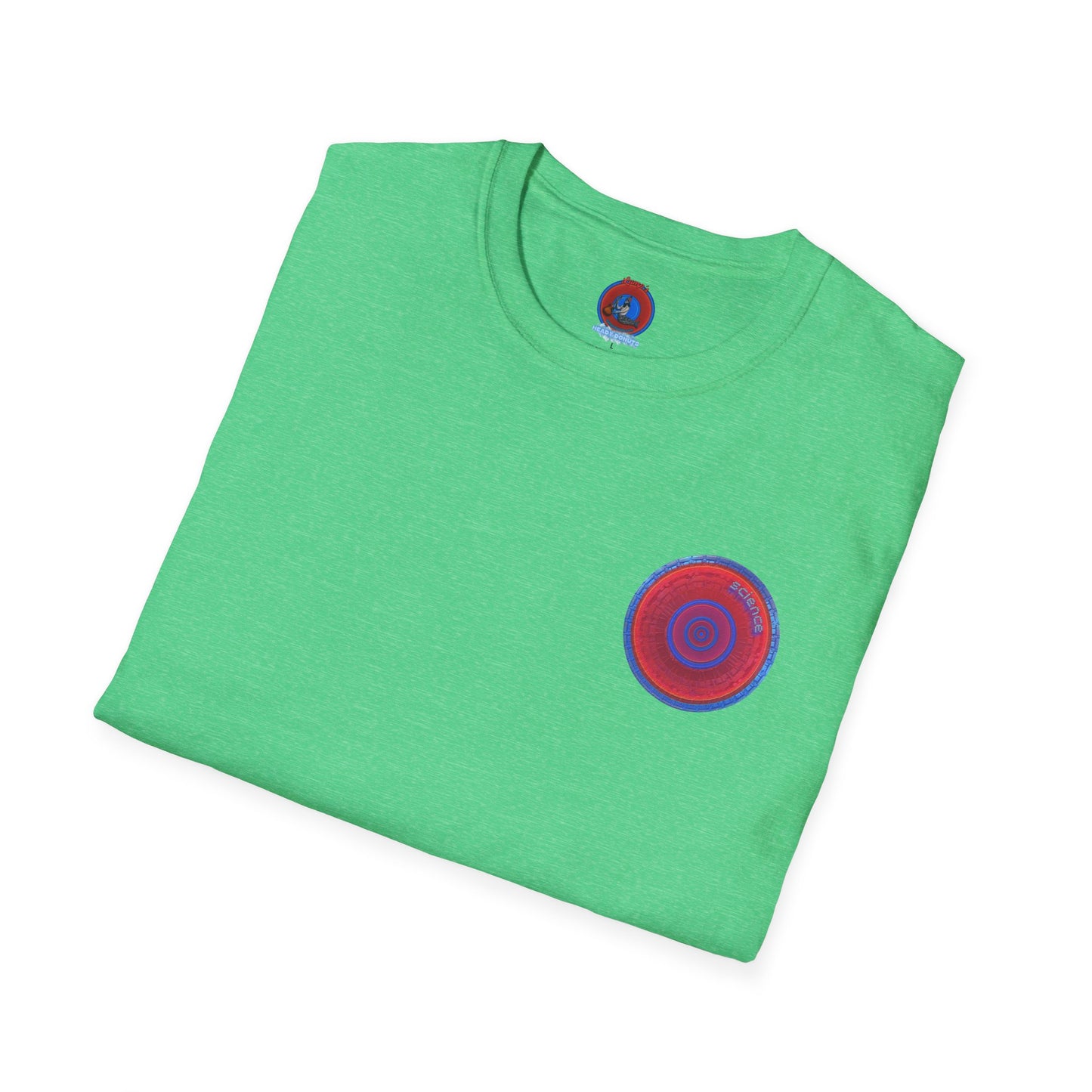 Classic Donut Tee - Unisex Soft-Style - "Tube Donuts" - series 1.0 - red donut/lighter blue bordering