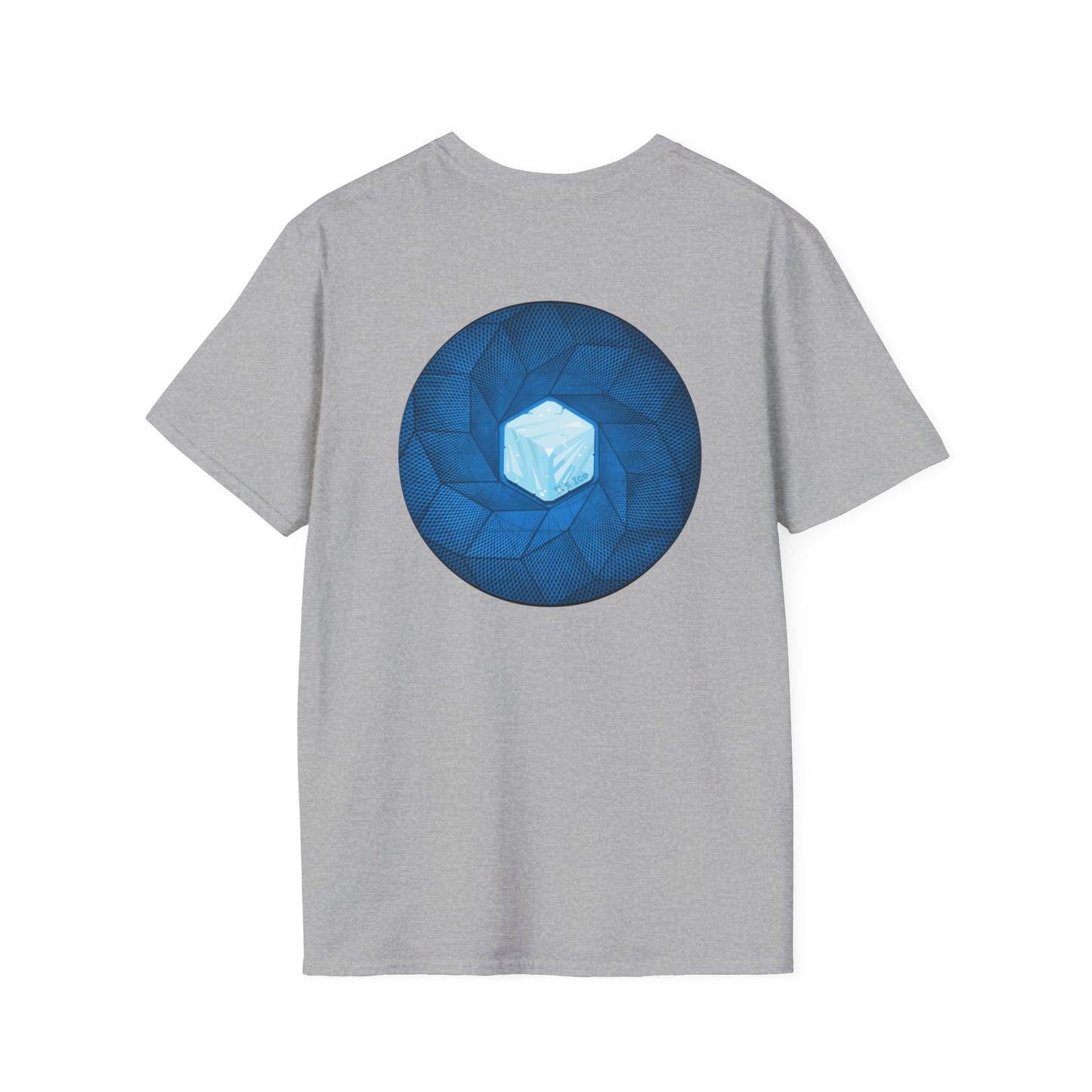 Classic Donut Tee - Unisex Soft-Style - "It's Ice... Cube's Donut" - variant 2 - blue cubed donut