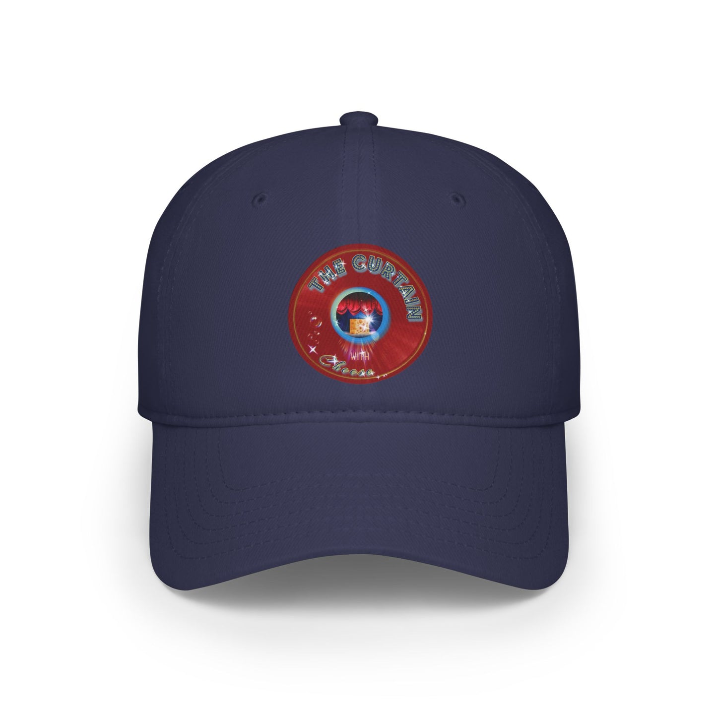 Lumpy Donut Baseball Cap - "The Official Donut W/" - variant 1 - red vivid donut w/